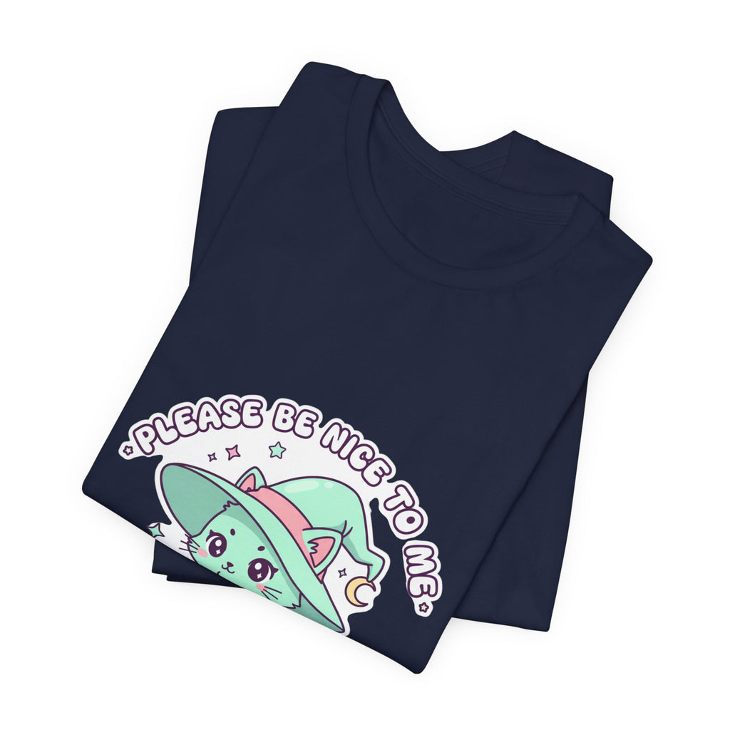 Please Be Nice To Me Tee | cute menacing shirt, kawaii threat