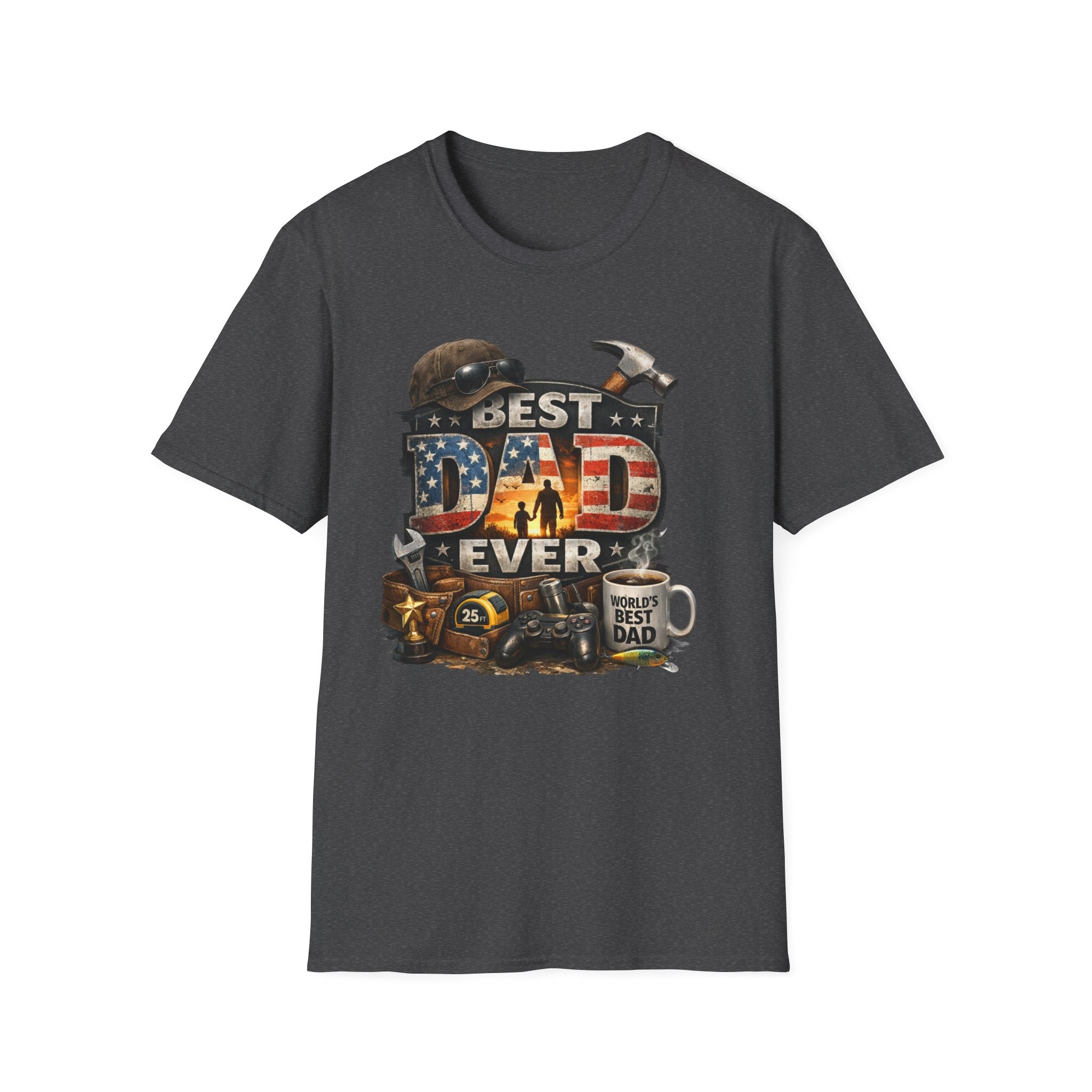 Best Dad Ever Carpenter T-Shirt – Father’s Day Tool Vintage Tee