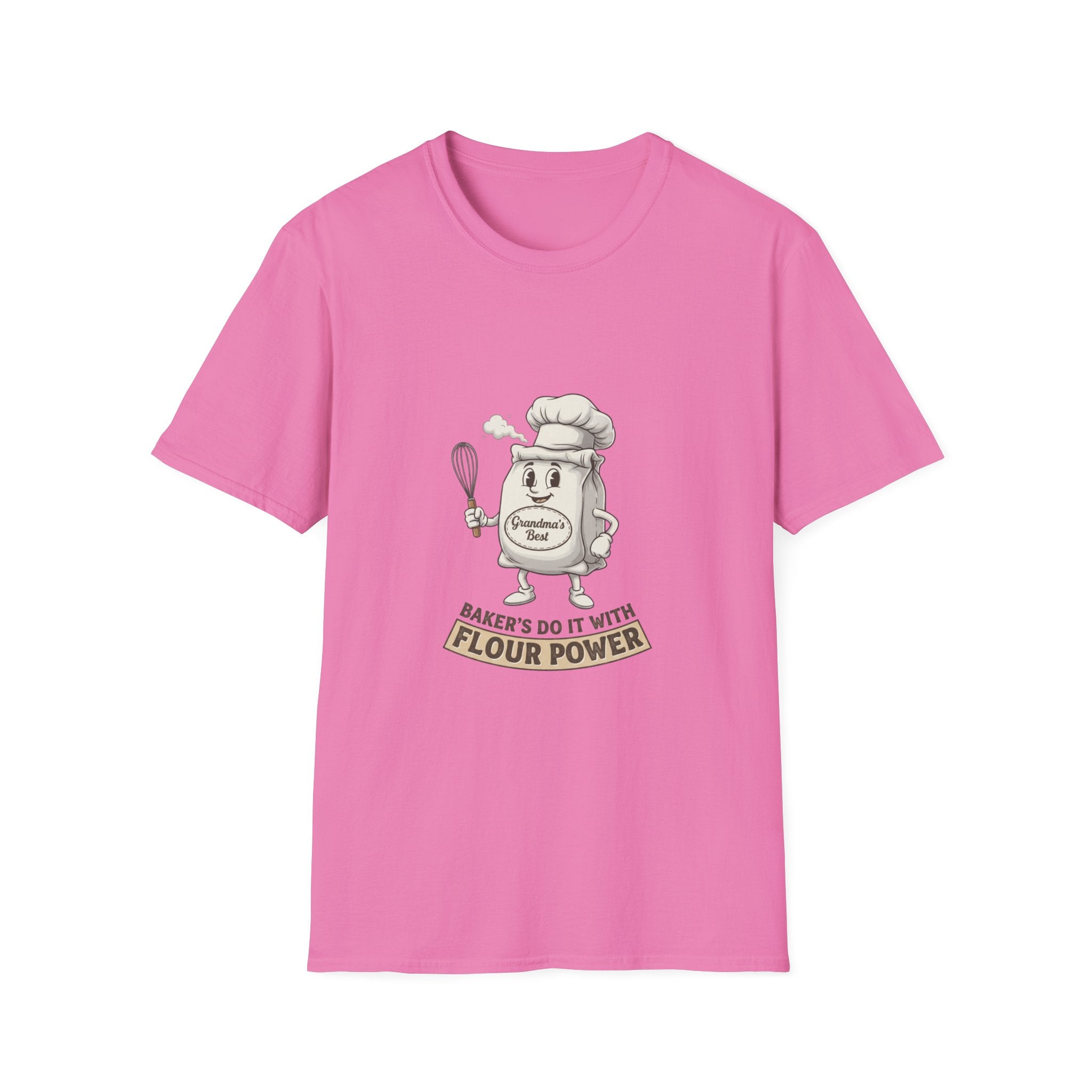 Bakers Do It With Flour Power T-Shirt — Funny Baking Chef Tee