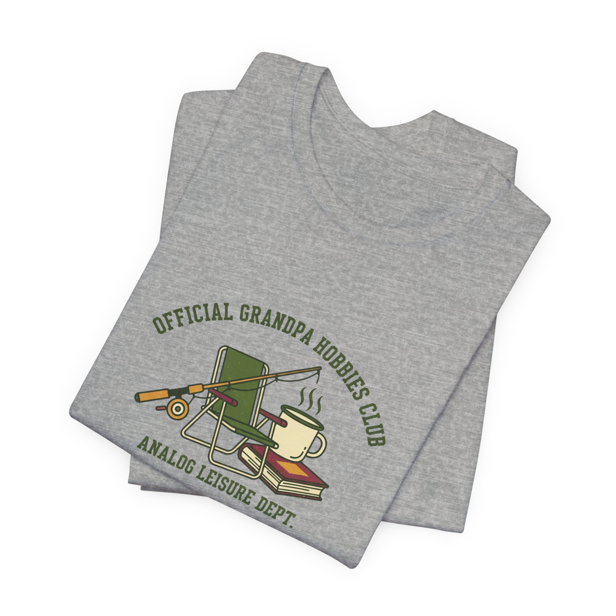 Official Grandpa Hobbies Club Tee | retro fishing shirt, vintage wildlife tee