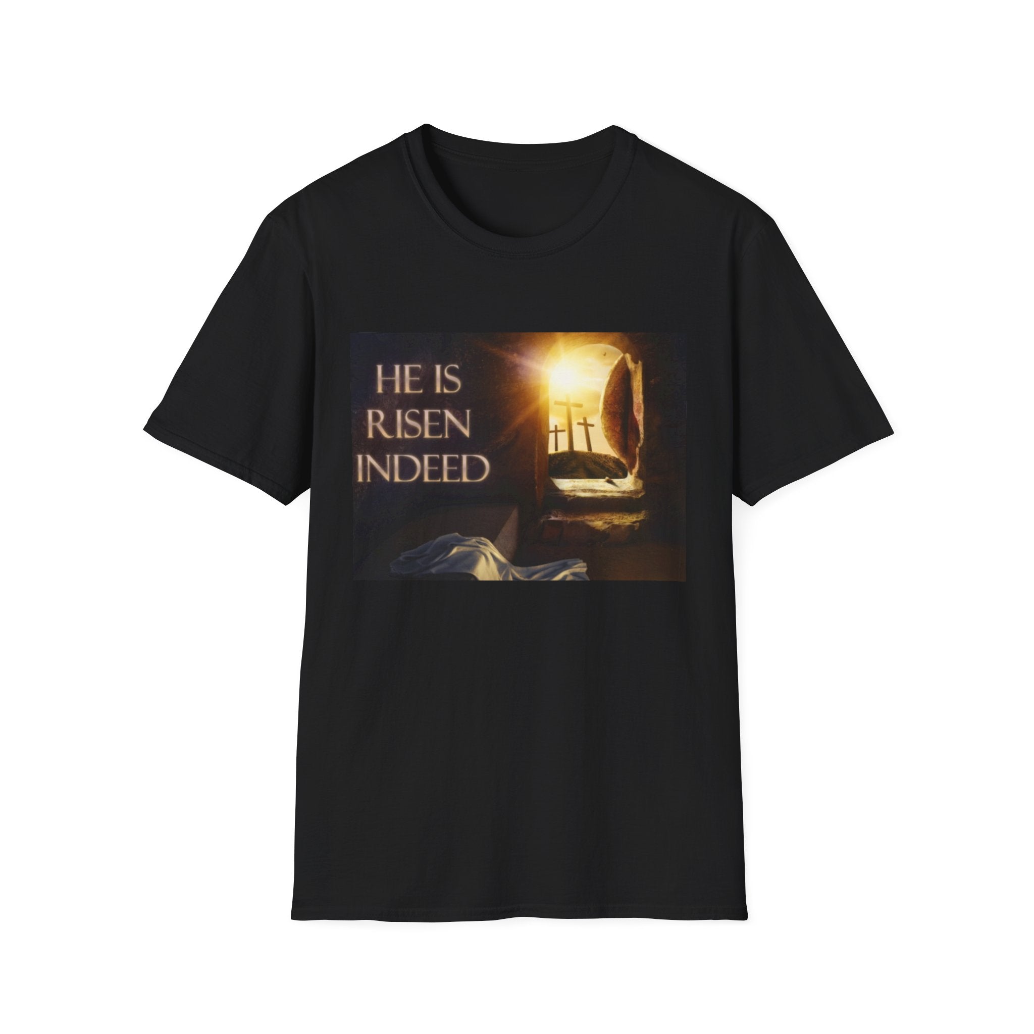 He Is Risen Indeed T-Shirt — Easter Christian Resurrection Tee