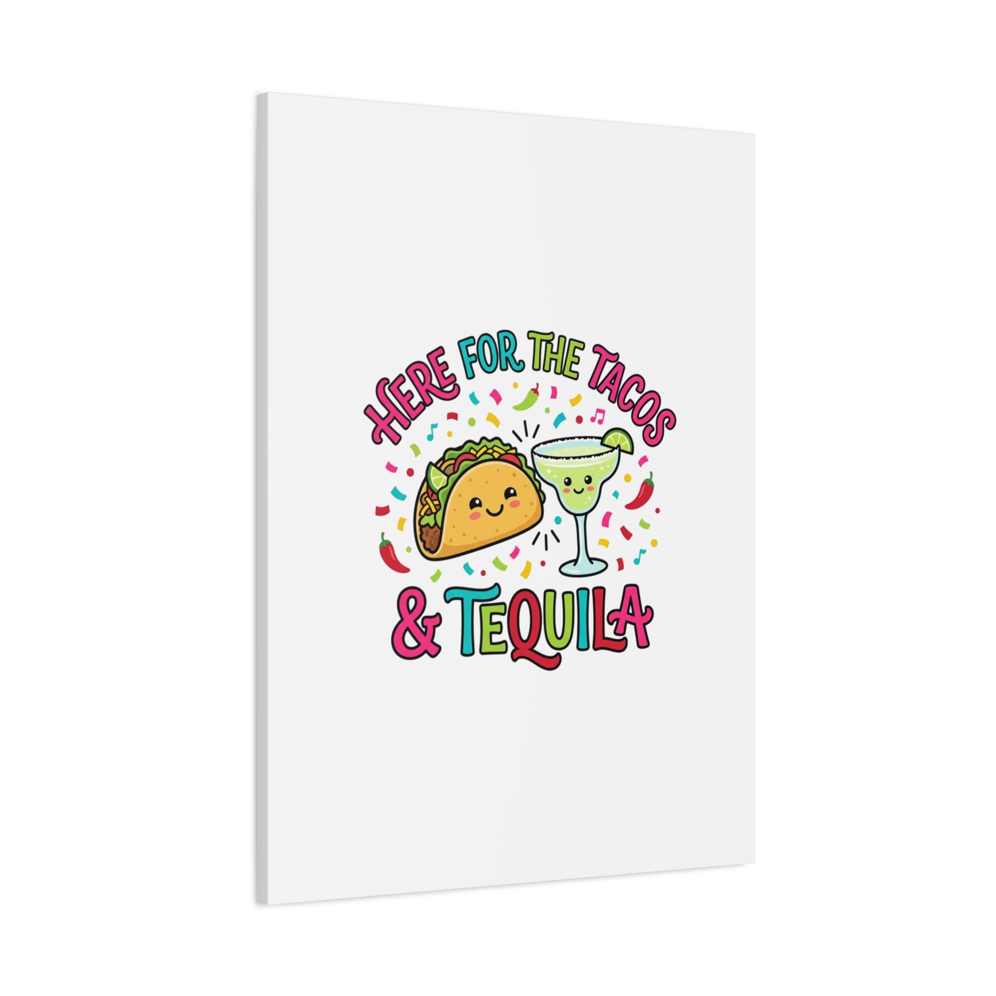 Here for the Tacos & Tequila Canvas | Cinco de Mayo fiesta decor