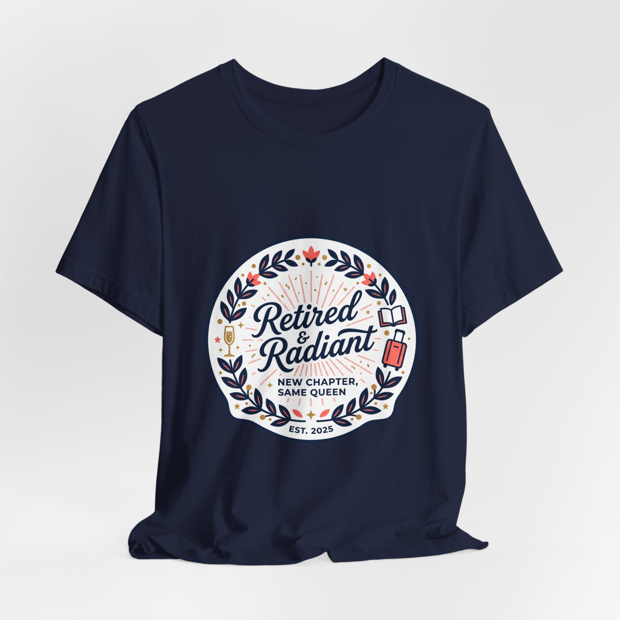 Retired & Radiant Tee | retirement gifts for women, personalized retirement gifts