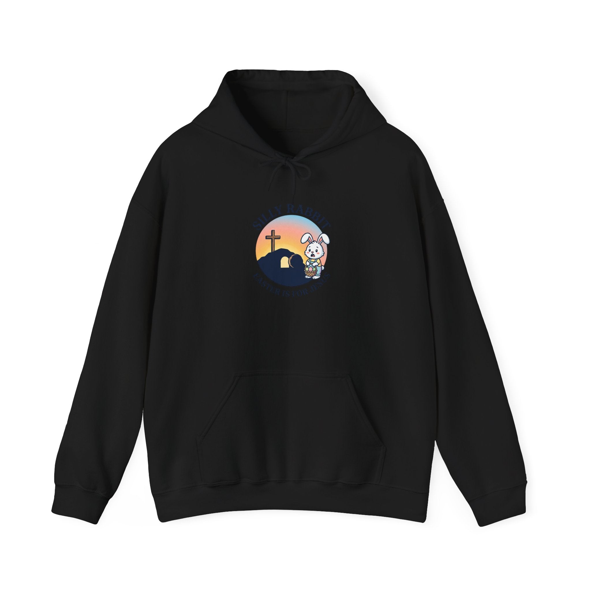 He Is Risen Bunny Hoodie | Christian Easter shirt, faith-based humor