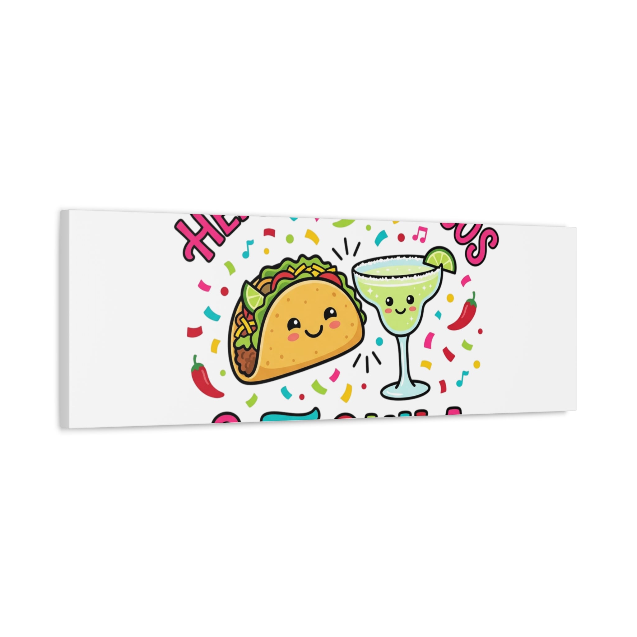 Here for the Tacos & Tequila Canvas | Cinco de Mayo fiesta decor