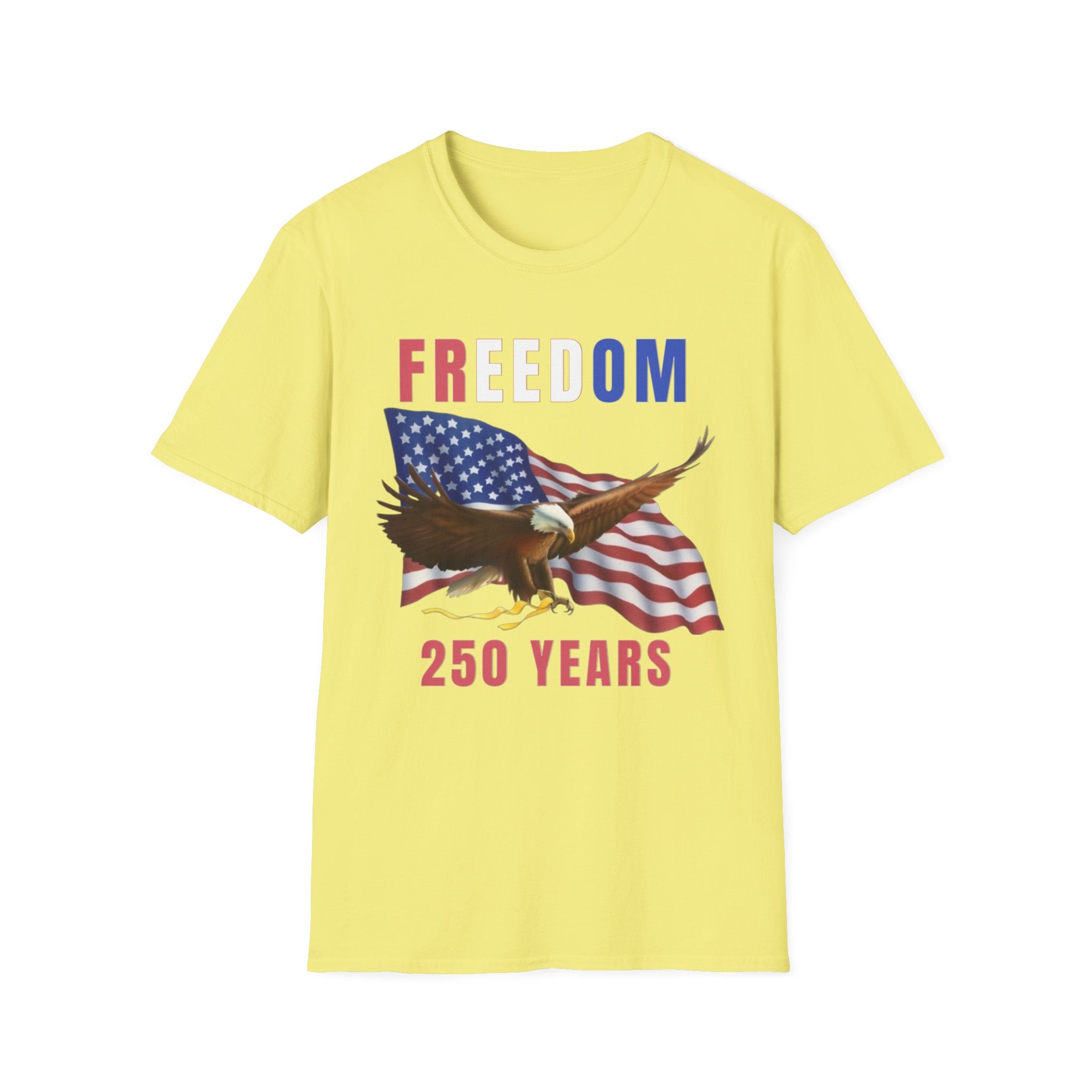Freedom Eagle 250 Years T-Shirt | American Flag Patriotic Tee