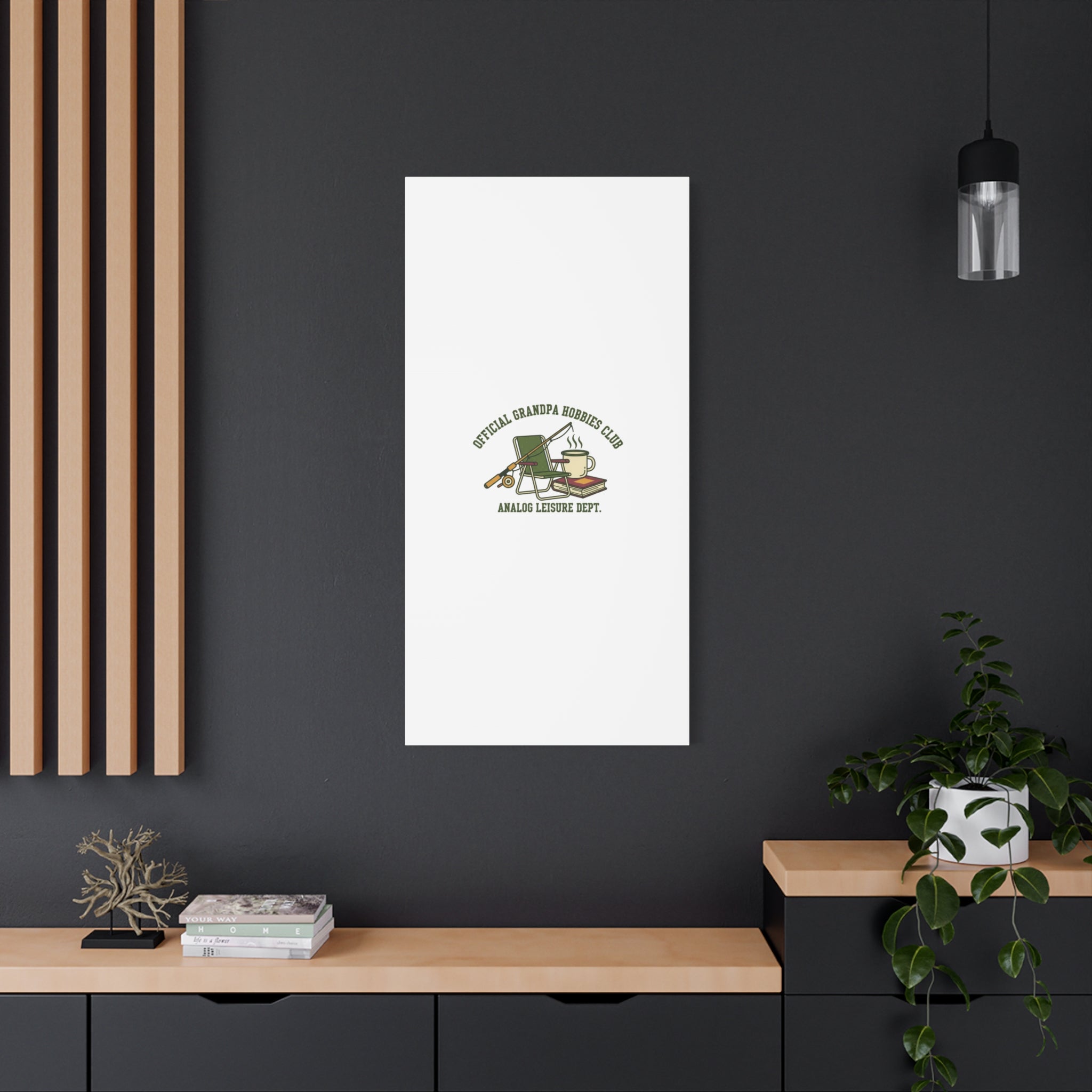 Analog Leisure Dept. Fishing Graphic Canvas | Grandpa Core, Retro Wildlife