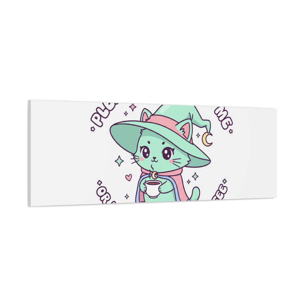 Please Be Nice To Me Canvas | Soft Threat kawaii menacing art
