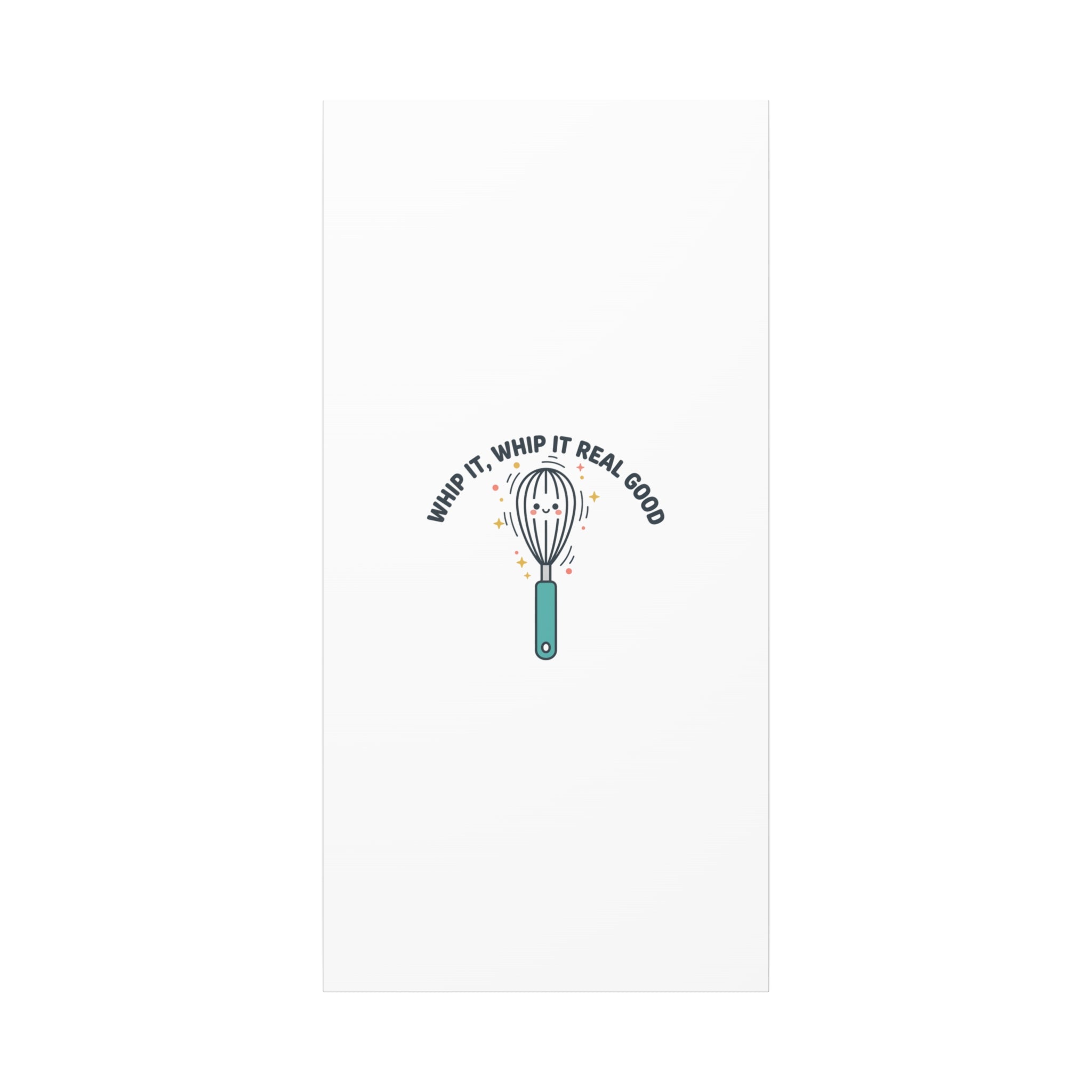 Whip It, Whip It Real Good Canvas | Kitchen Pun Minimalism, Cooking Humor