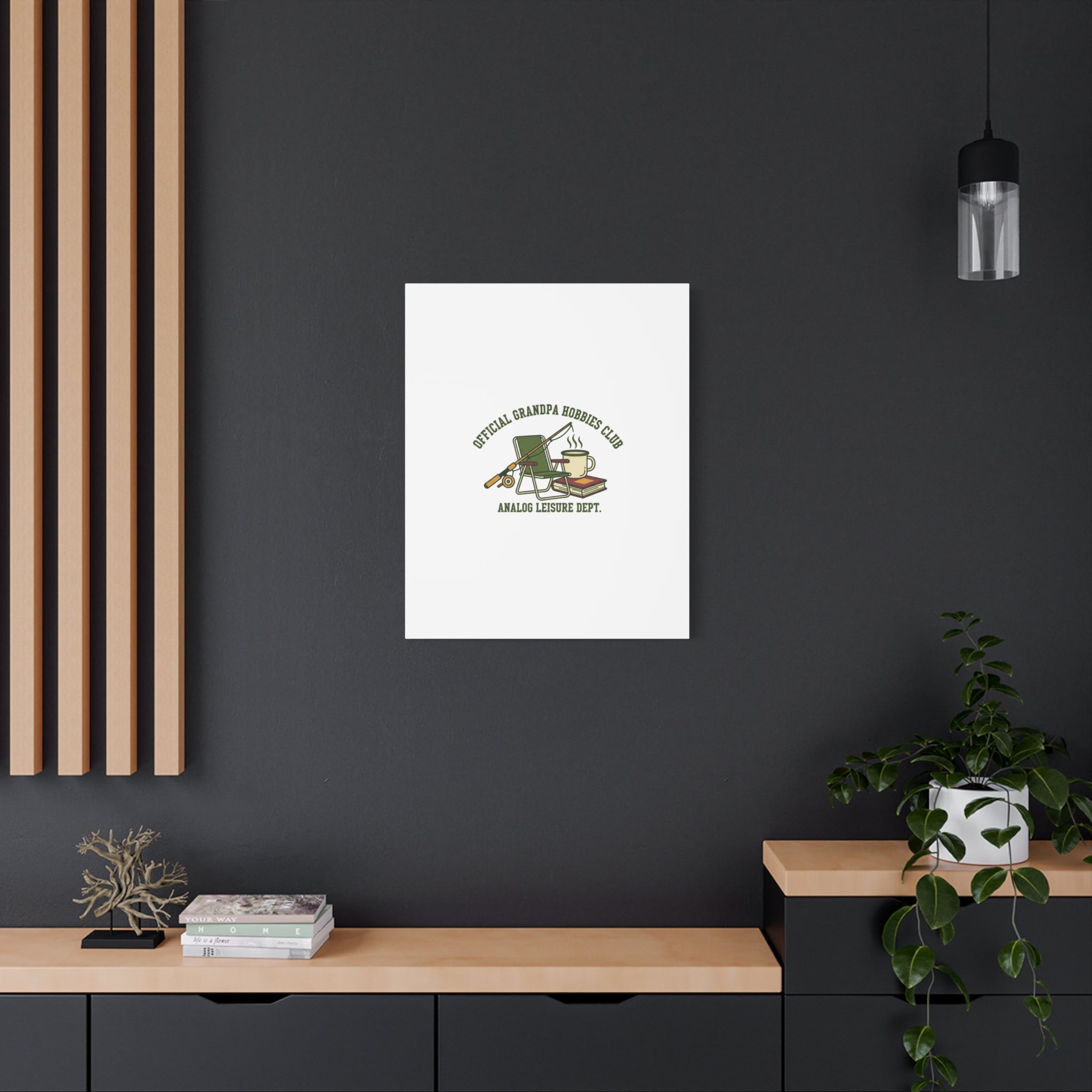 Analog Leisure Dept. Fishing Graphic Canvas | Grandpa Core, Retro Wildlife