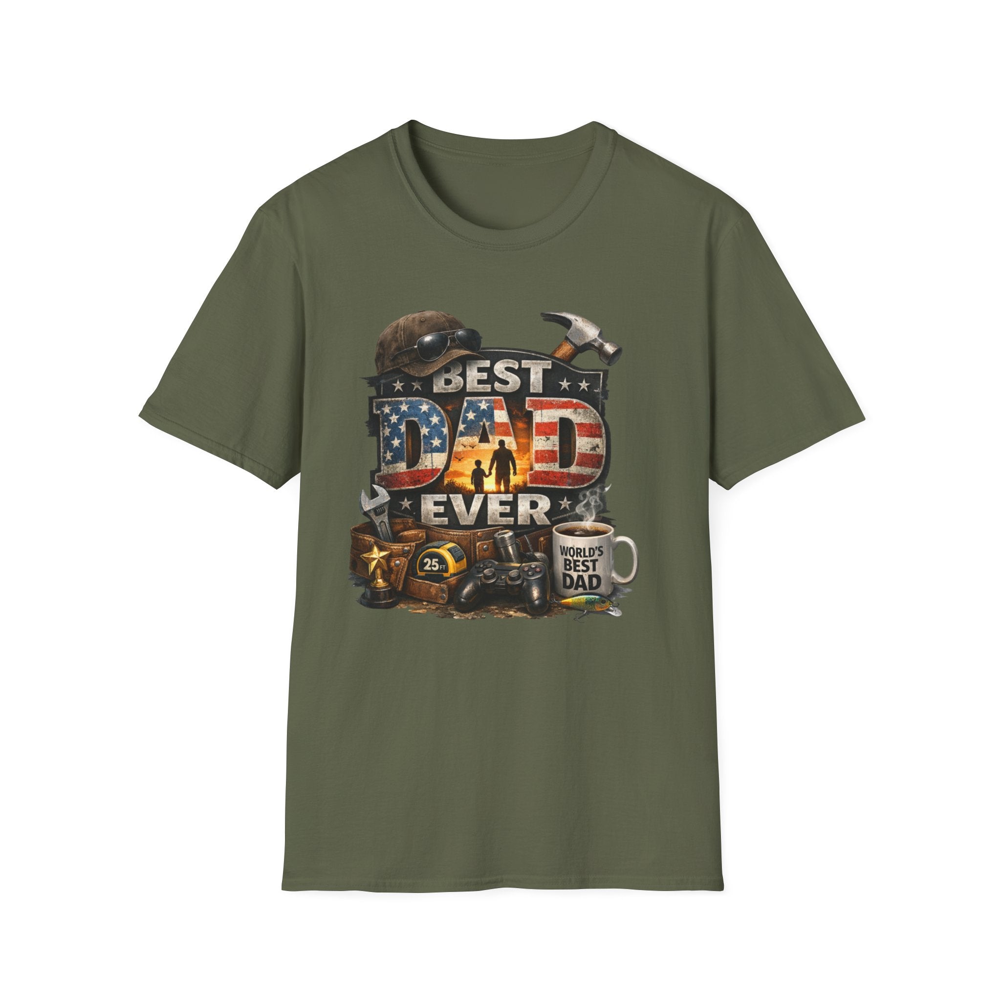 Best Dad Ever Carpenter T-Shirt – Father’s Day Tool Vintage Tee