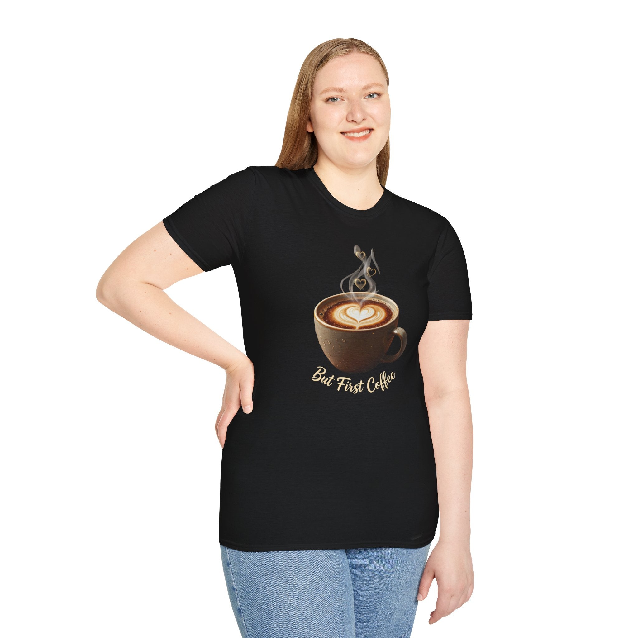 Coffee Lover T-Shirt — Latte Art Cup Graphic Tee