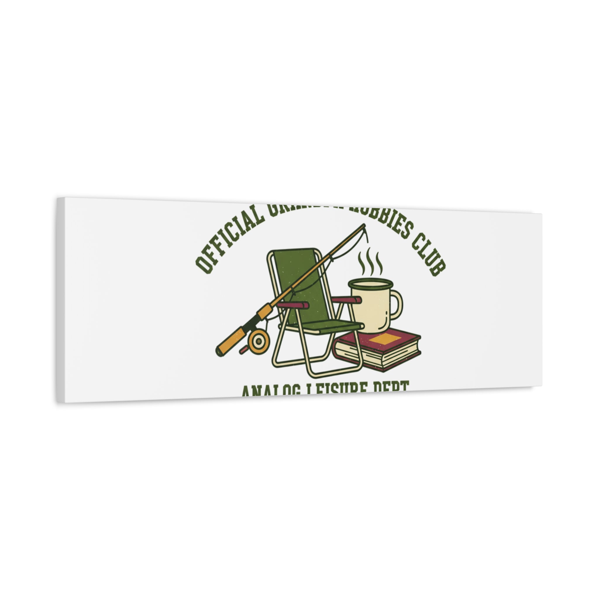 Analog Leisure Dept. Fishing Graphic Canvas | Grandpa Core, Retro Wildlife