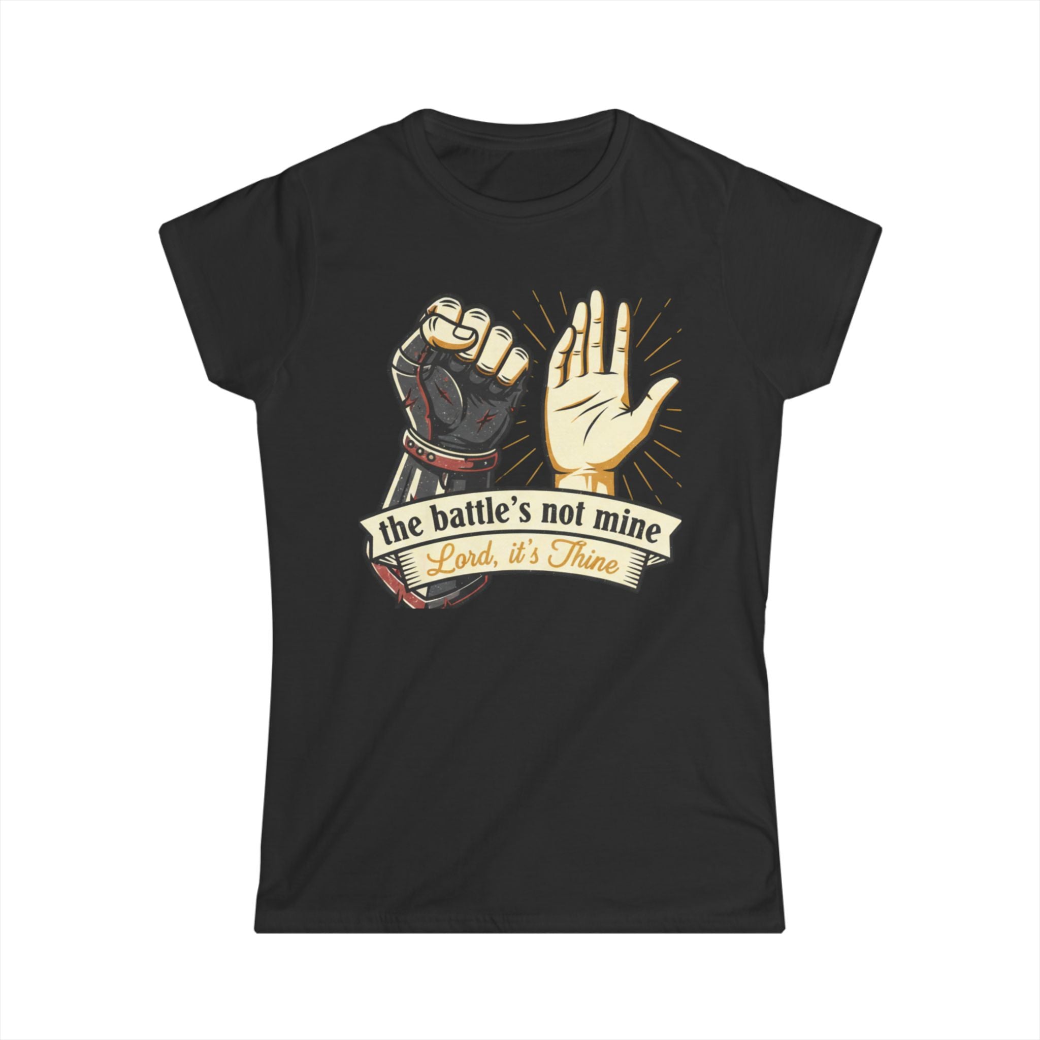 The Battle's Not Mine Women's Softstyle Tee