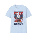 Patriotic Eagle T-Shirt — "Home of the Free Because of the Brave"