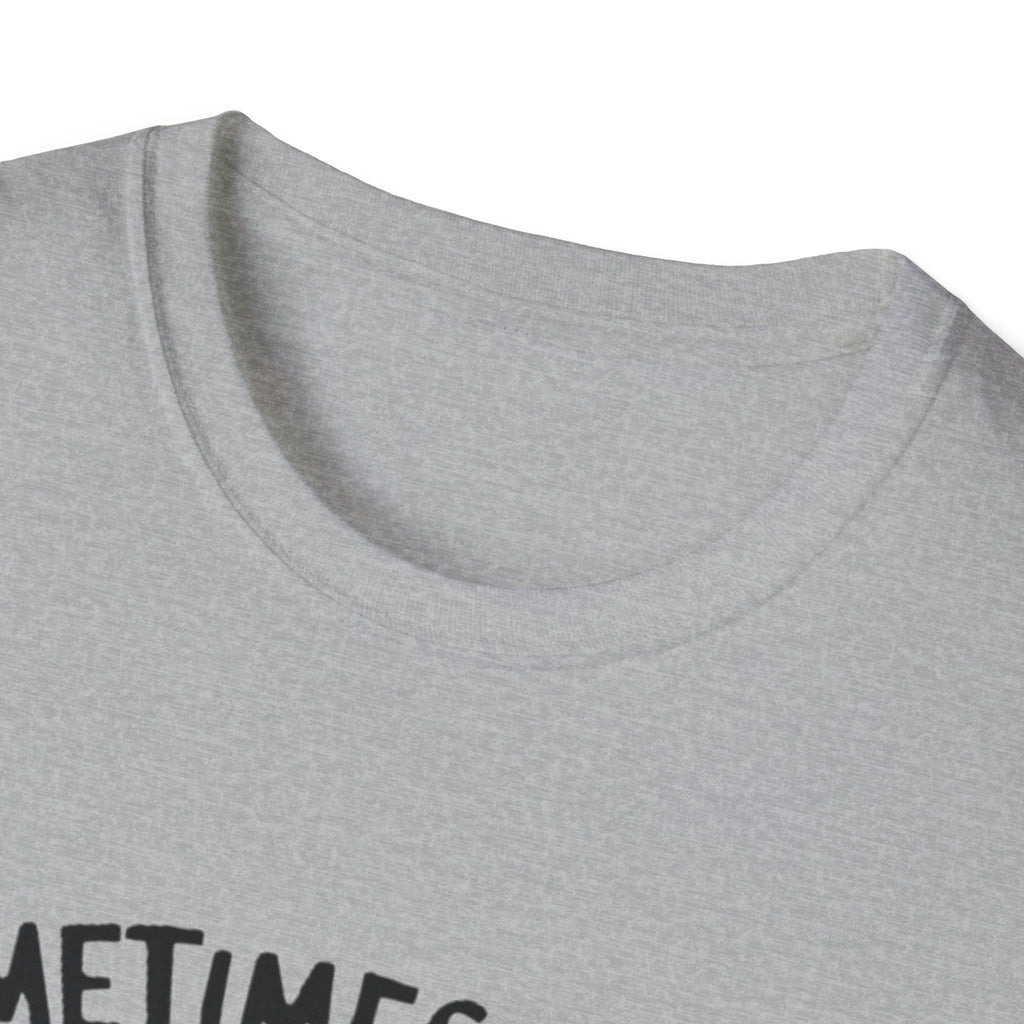 Funny Cat T-Shirt — "Sometimes I Talk To Myself, Then We Both Laugh" Graphic Tee