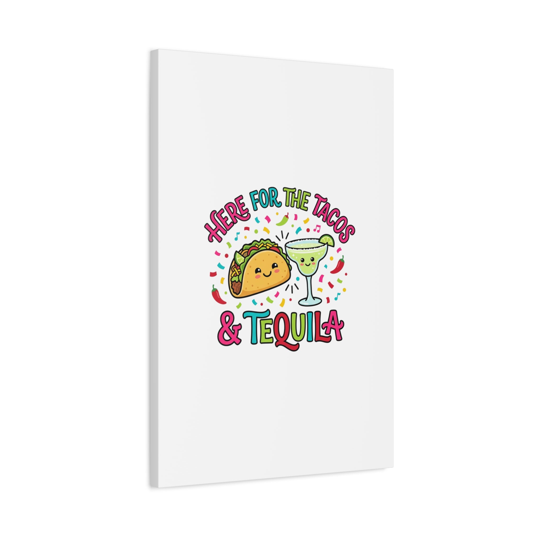 Here for the Tacos & Tequila Canvas | Cinco de Mayo fiesta decor