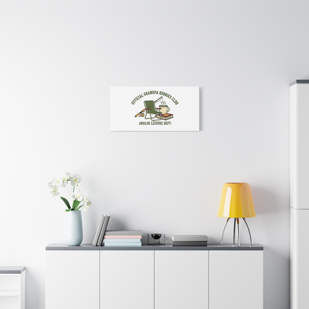 Analog Leisure Dept. Fishing Graphic Canvas | Grandpa Core, Retro Wildlife