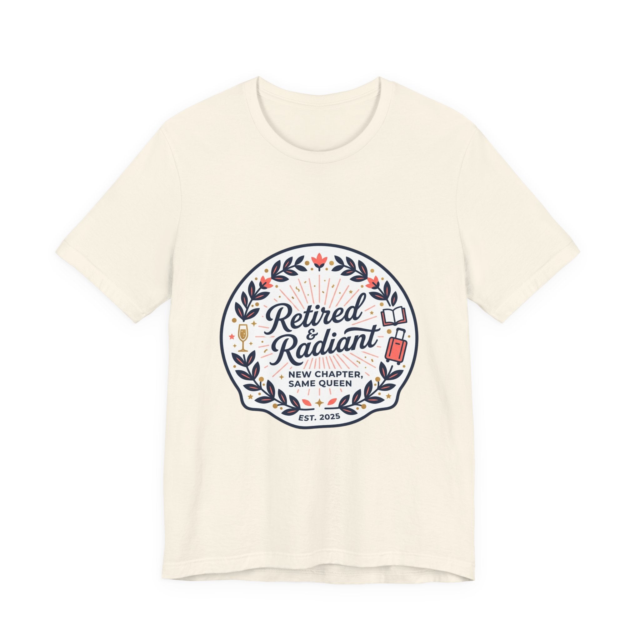Retired & Radiant Tee | retirement gifts for women, personalized retirement gifts