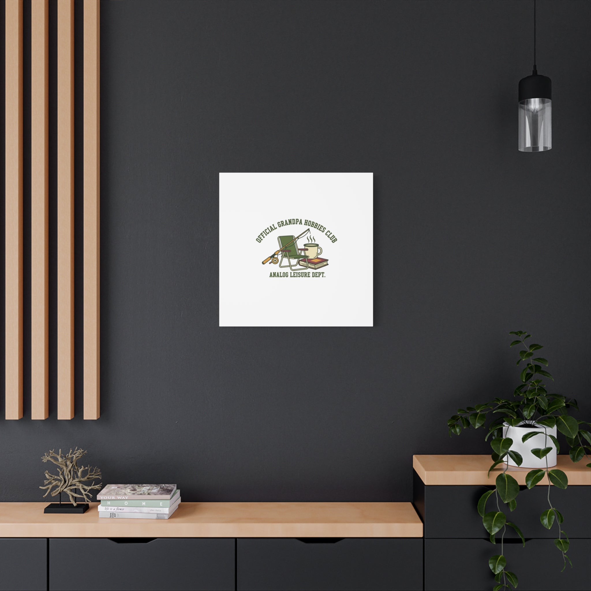 Analog Leisure Dept. Fishing Graphic Canvas | Grandpa Core, Retro Wildlife