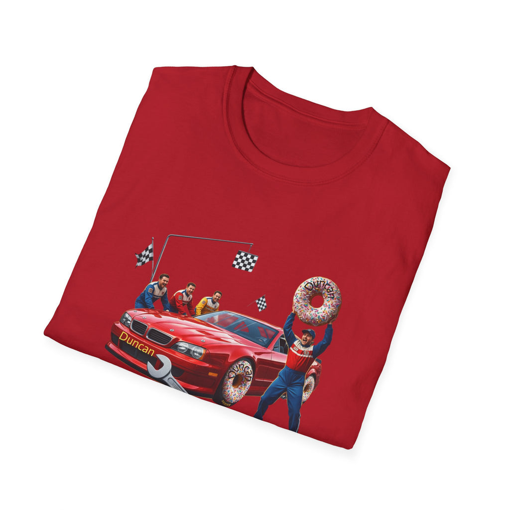 Duncan Misunderstood the Assignment Nascar T-Shirt | Funny Car Donut Racing Design