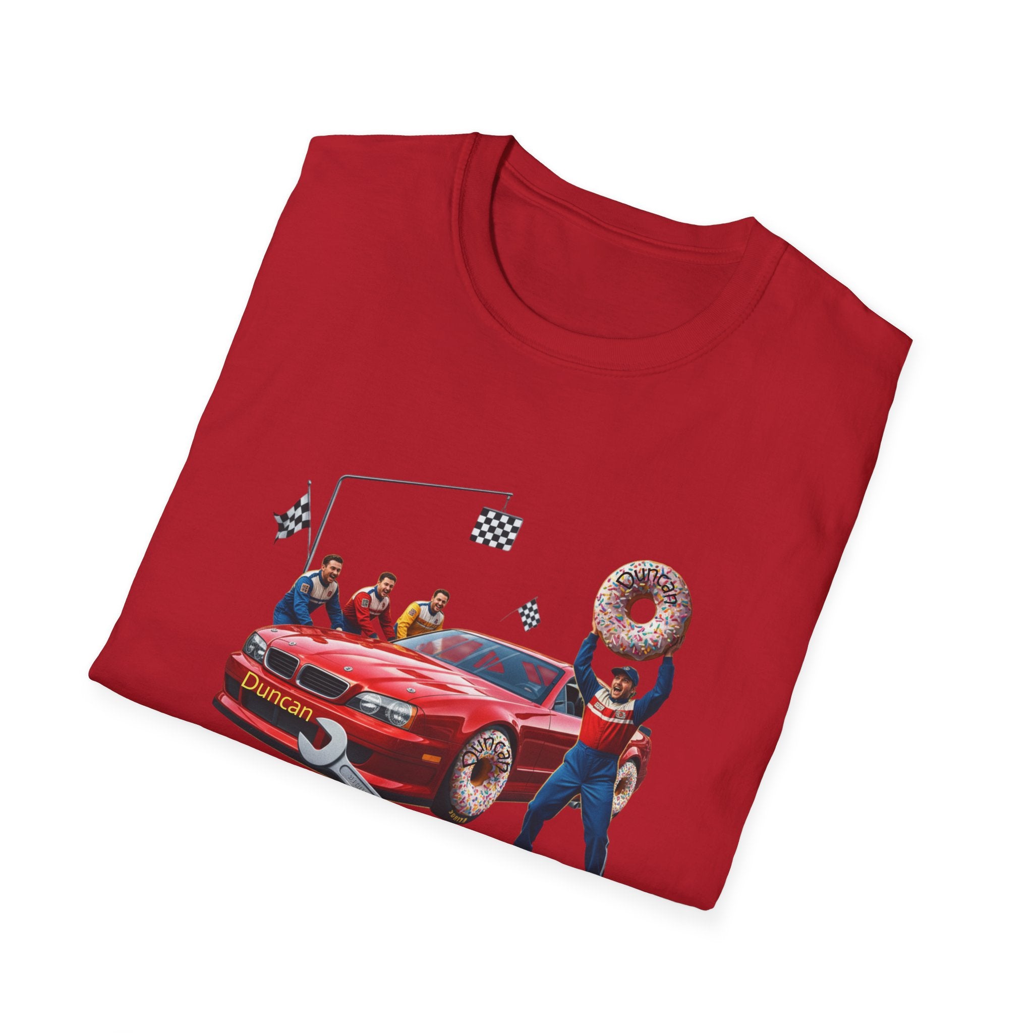 Duncan Misunderstood the Assignment Nascar T-Shirt | Funny Car Donut Racing Design