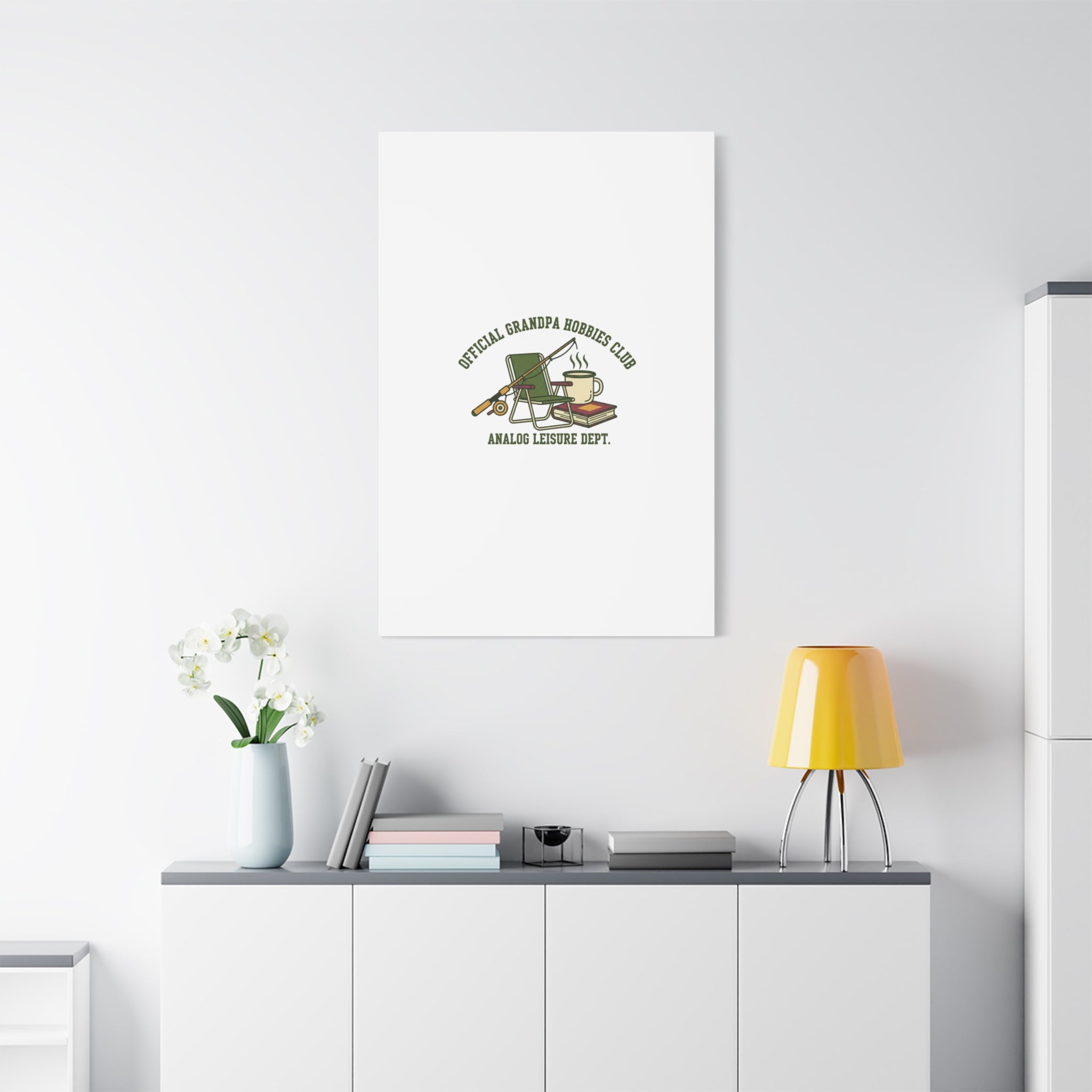 Analog Leisure Dept. Fishing Graphic Canvas | Grandpa Core, Retro Wildlife