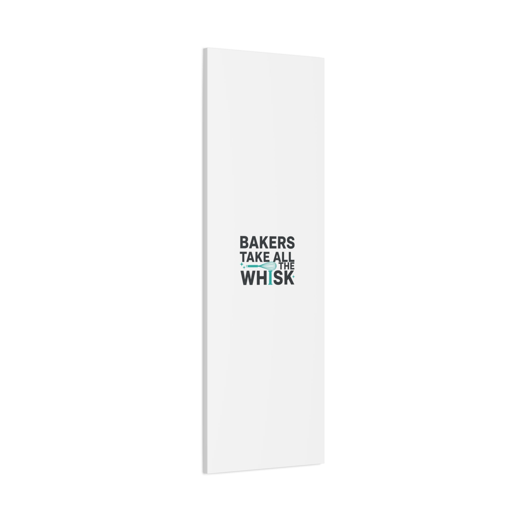 Bakers Take All The Whisk Canvas, Kitchen Pun Minimalism, cooking humor wall art