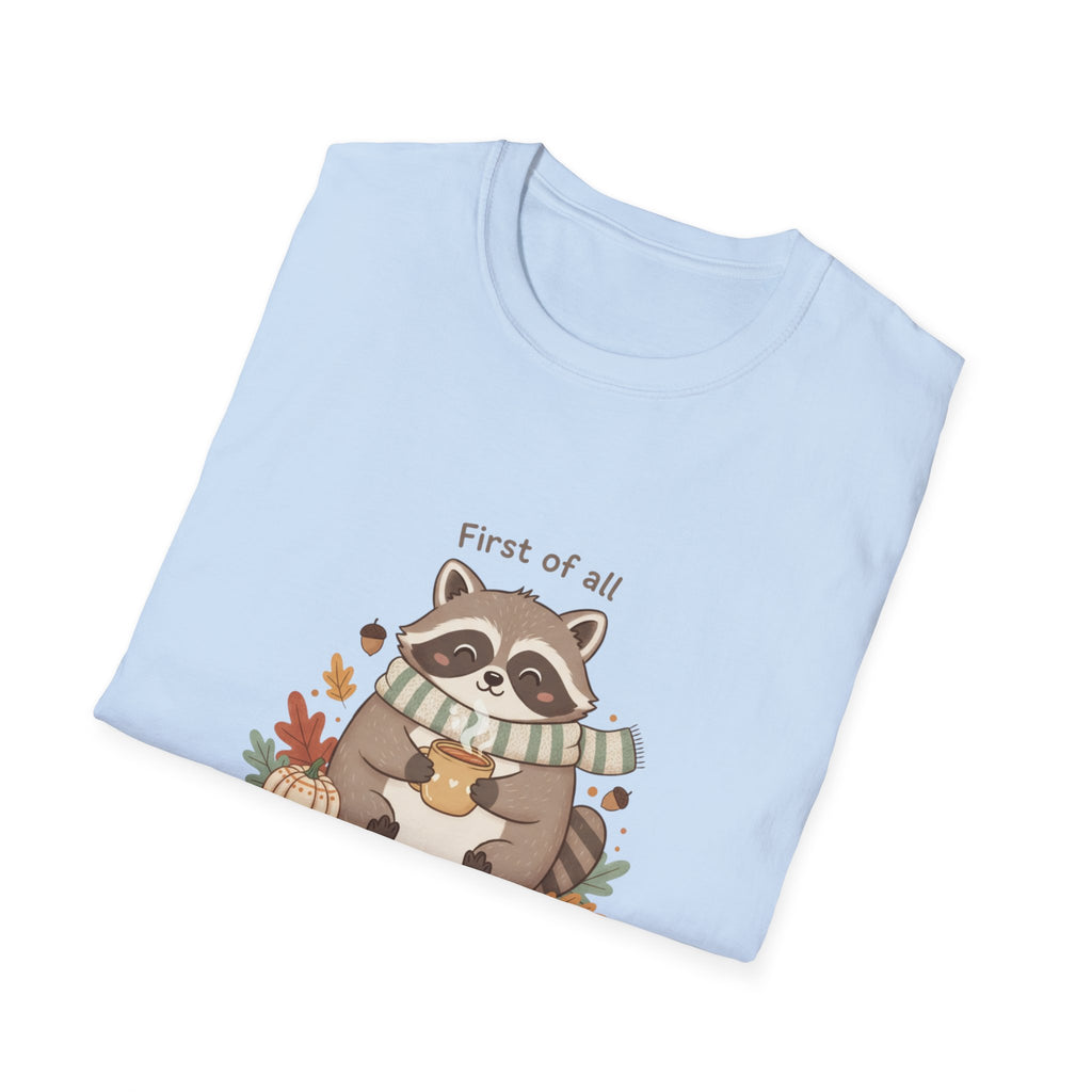 Cozy Raccoon Autumn Shirt | I'm a delight tee
