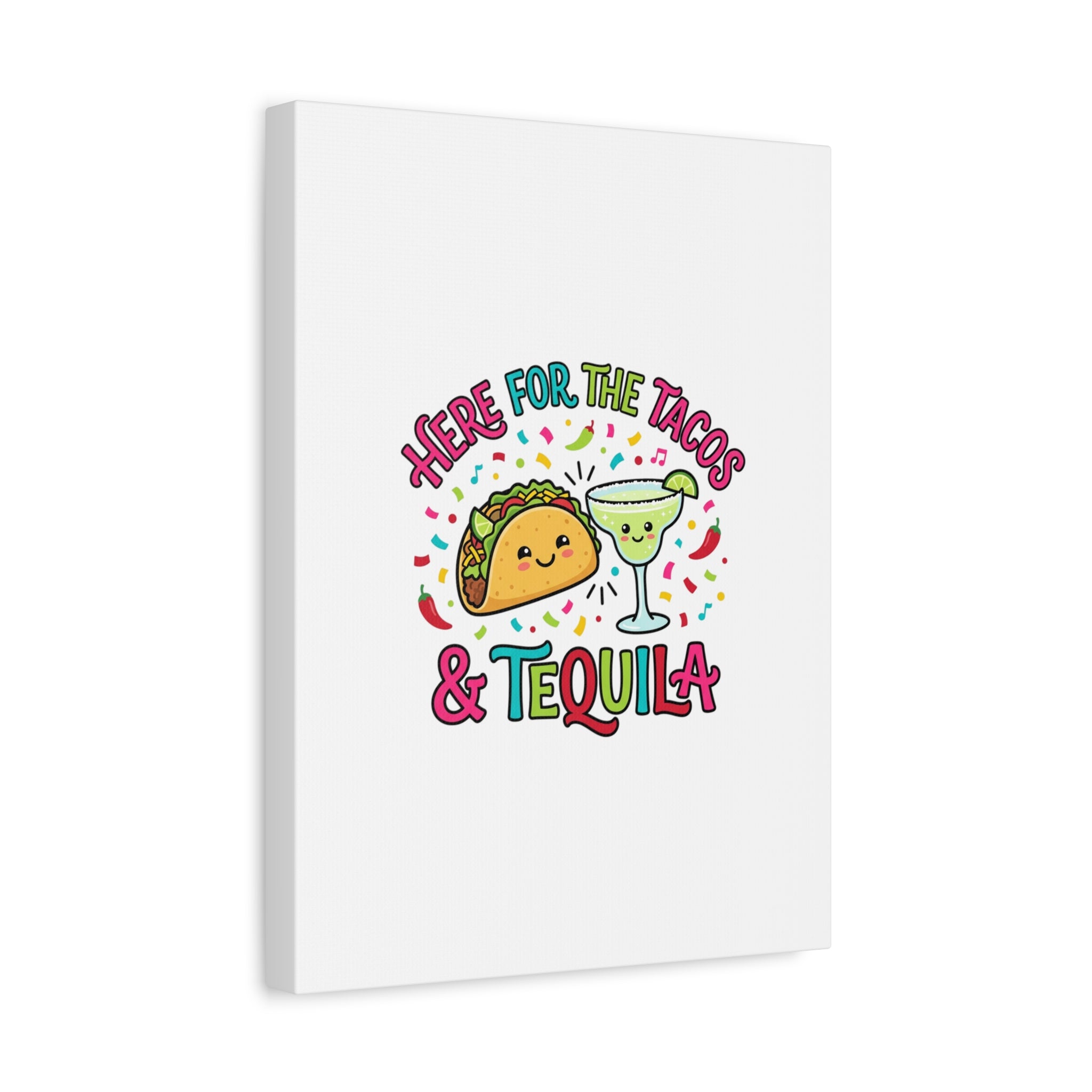 Here for the Tacos & Tequila Canvas | Cinco de Mayo fiesta decor