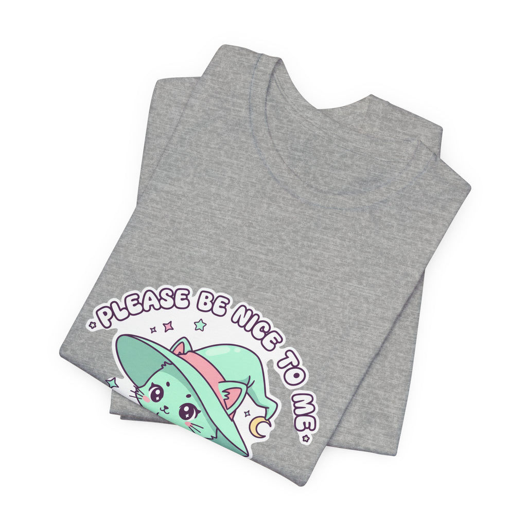 Please Be Nice To Me Tee | cute menacing shirt, kawaii threat