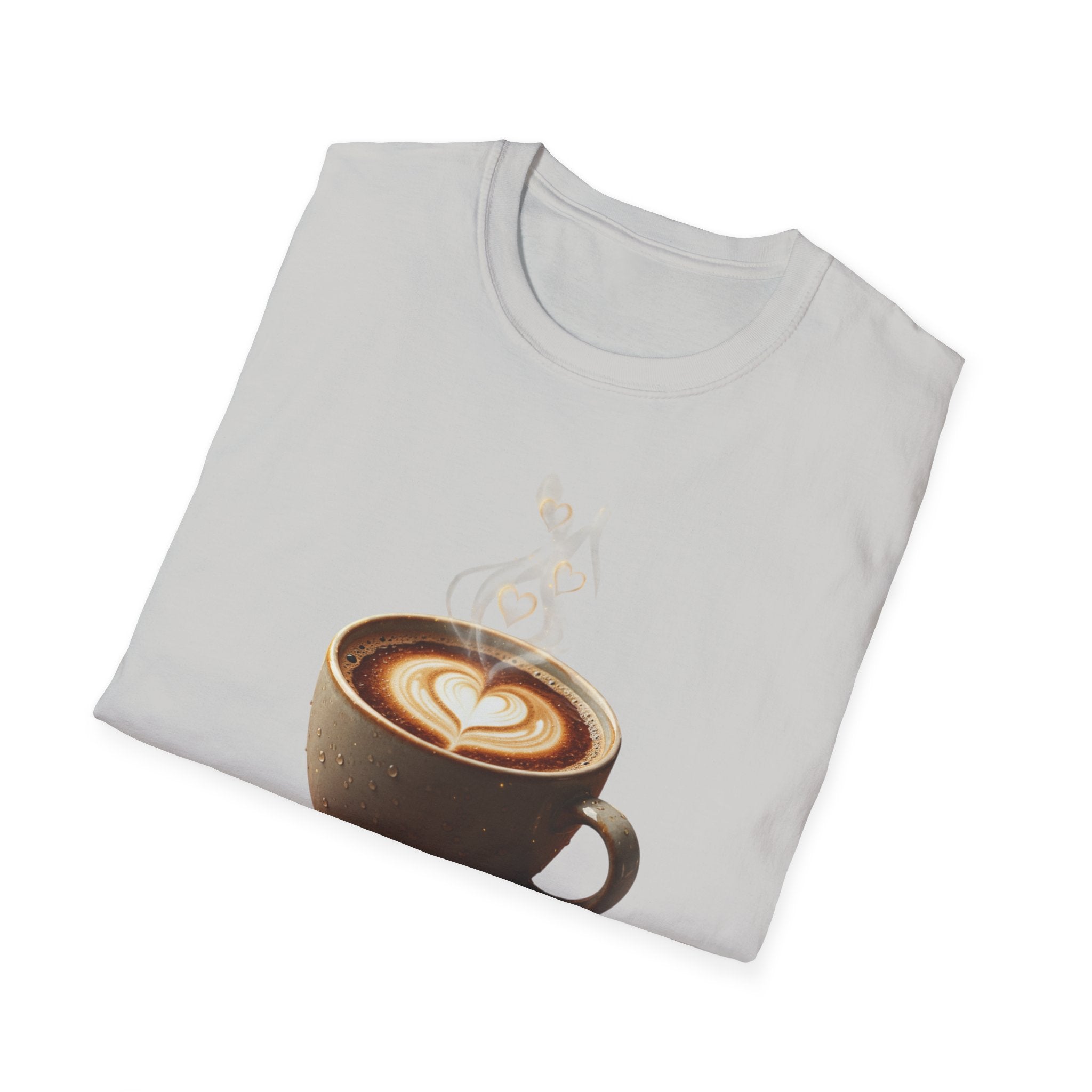 Coffee Lover T-Shirt — Latte Art Cup Graphic Tee