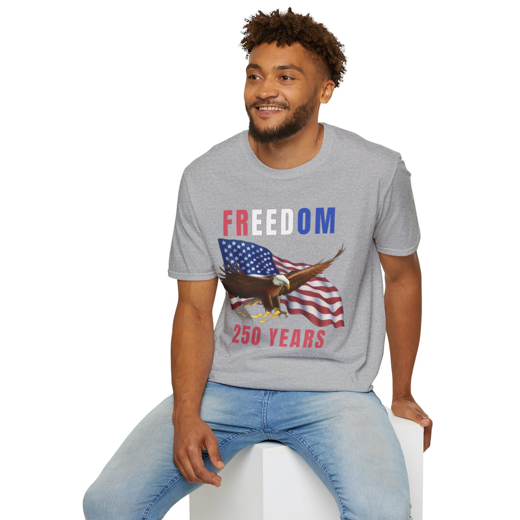 Freedom Eagle 250 Years T-Shirt | American Flag Patriotic Tee