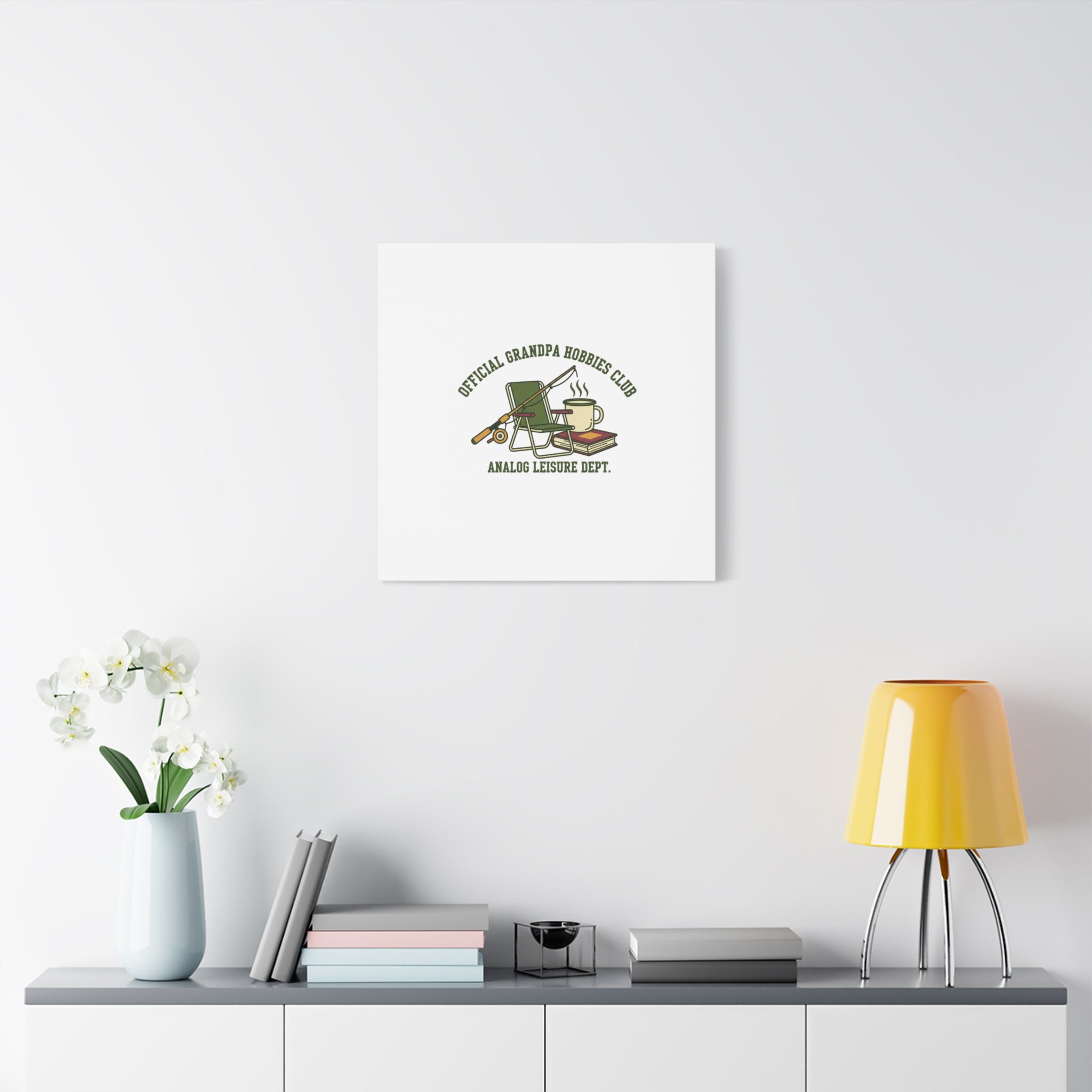Analog Leisure Dept. Fishing Graphic Canvas | Grandpa Core, Retro Wildlife