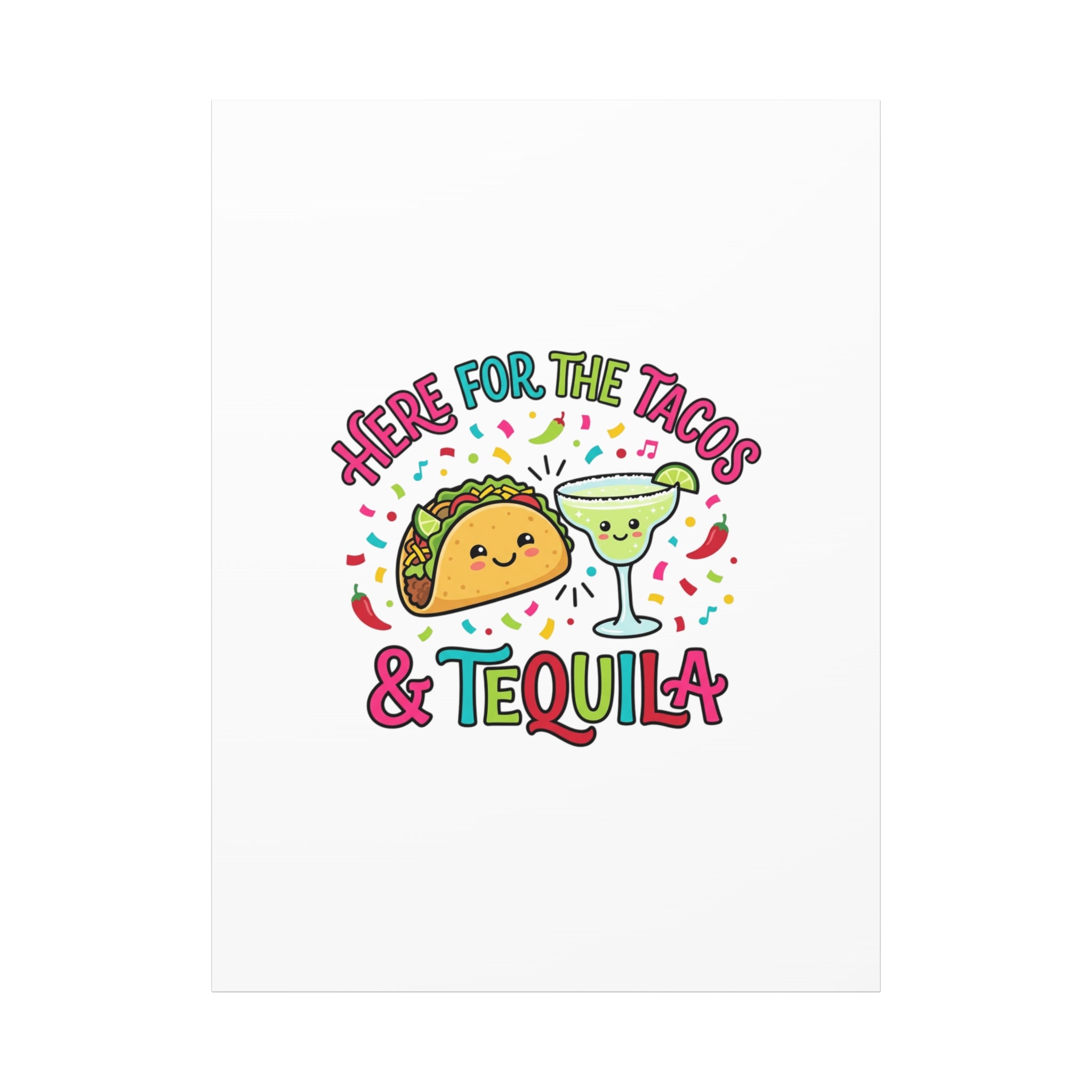 Here for the Tacos & Tequila Canvas | Cinco de Mayo fiesta decor