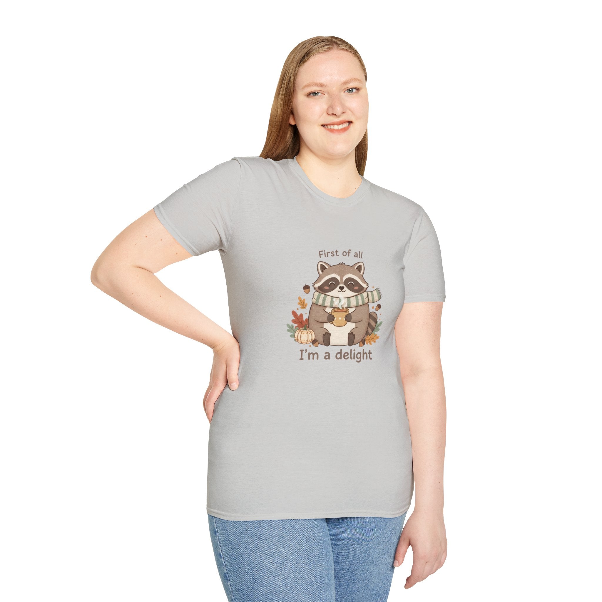 Cozy Raccoon Autumn Shirt | I'm a delight tee