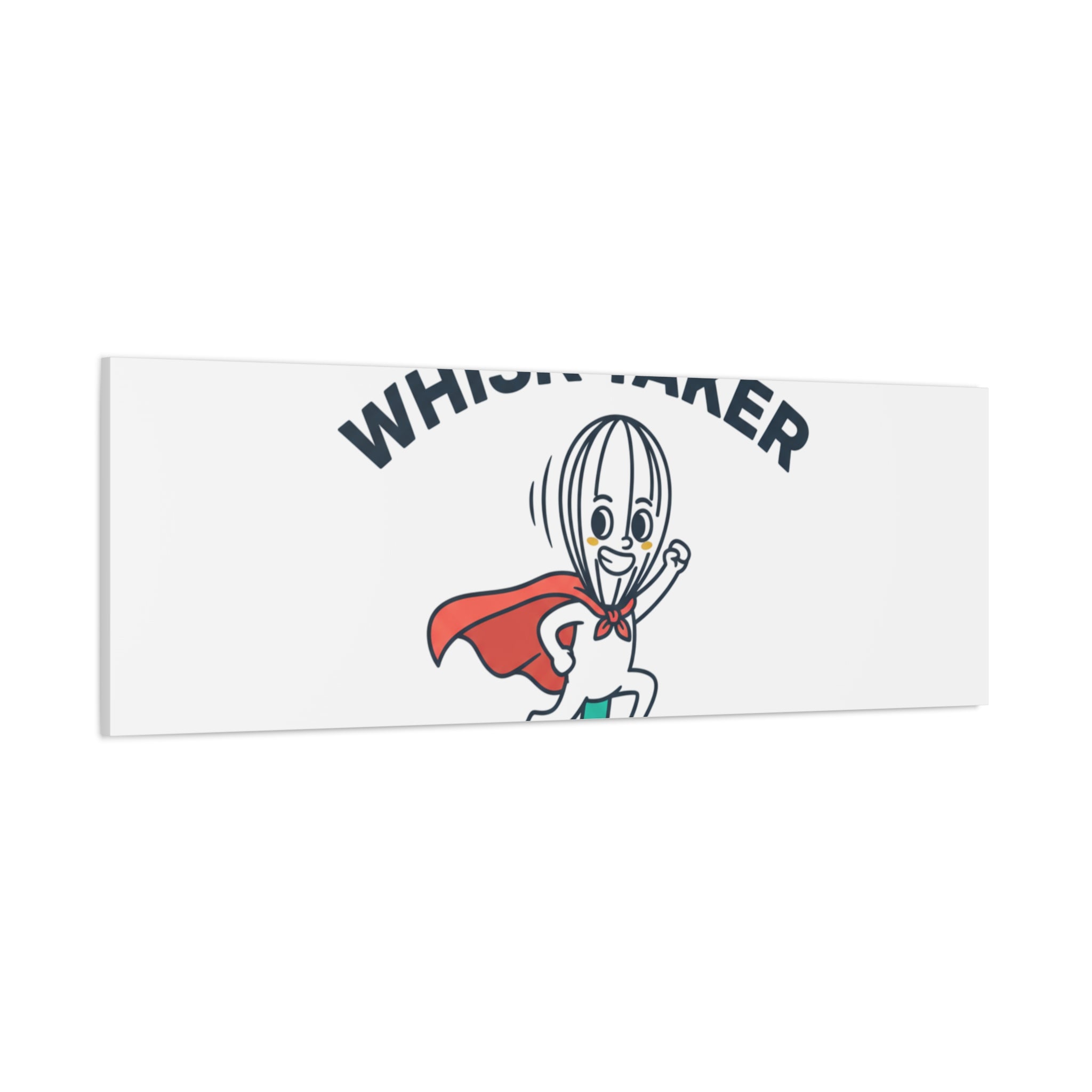 Whisk Taker Canvas, Stretched | Kitchen Pun Minimalism, cooking humor
