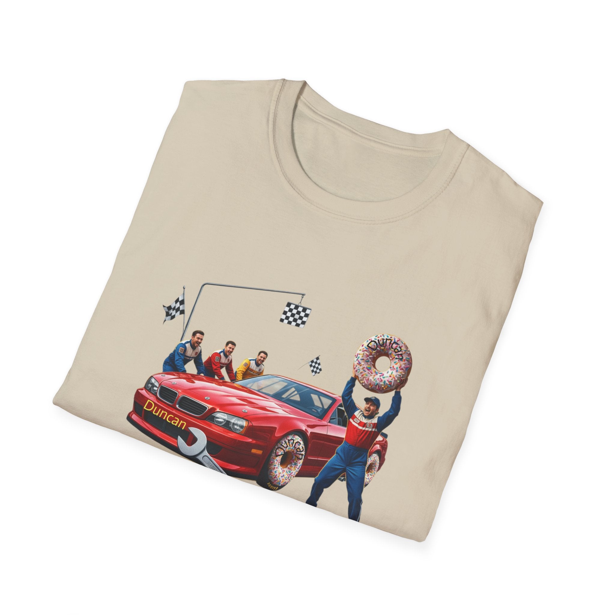 Duncan Misunderstood the Assignment Nascar T-Shirt | Funny Car Donut Racing Design
