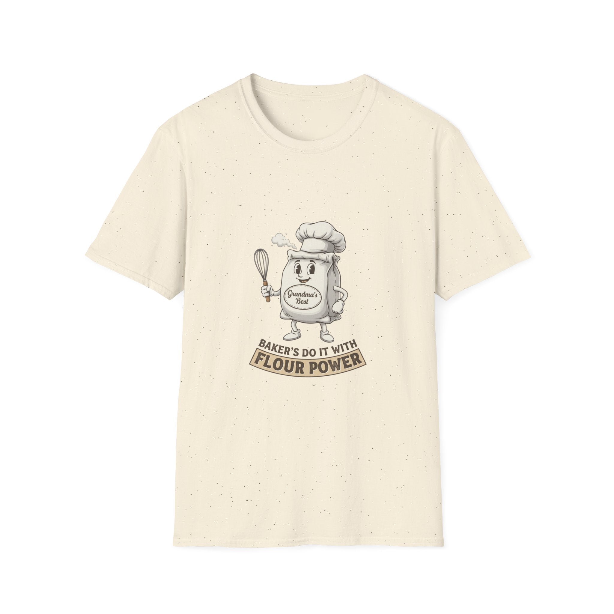Bakers Do It With Flour Power T-Shirt — Funny Baking Chef Tee