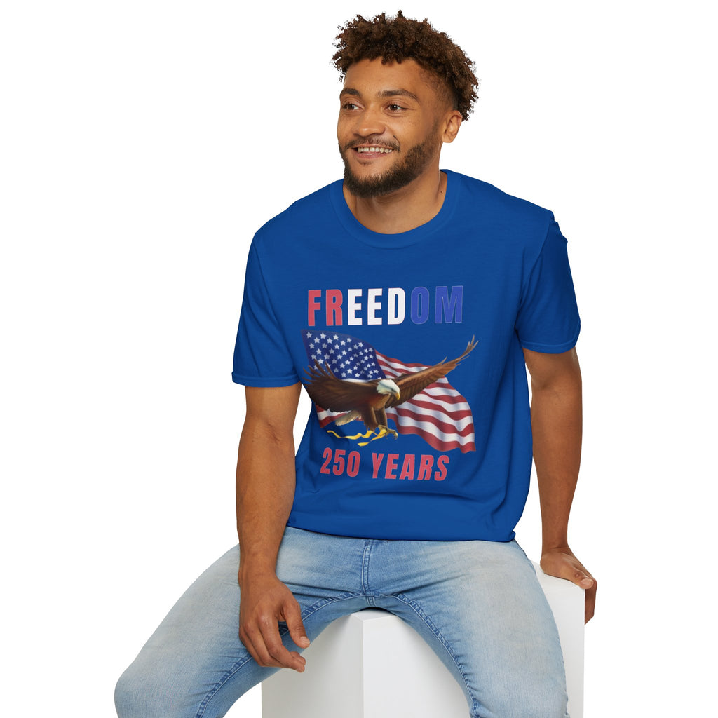 Freedom Eagle 250 Years T-Shirt | American Flag Patriotic Tee