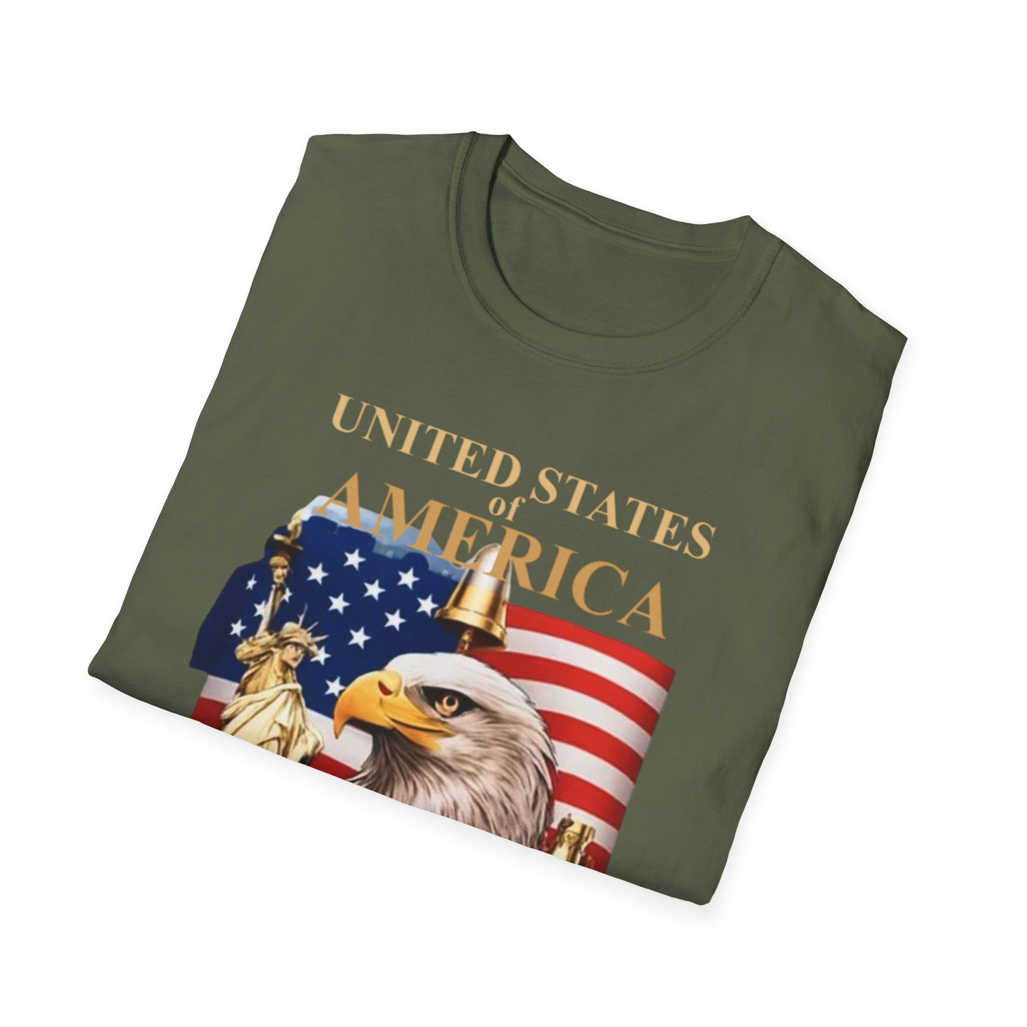 America 250th Anniversary T-Shirt – Bald Eagle, Flag & Liberty Icons (1776–2026)