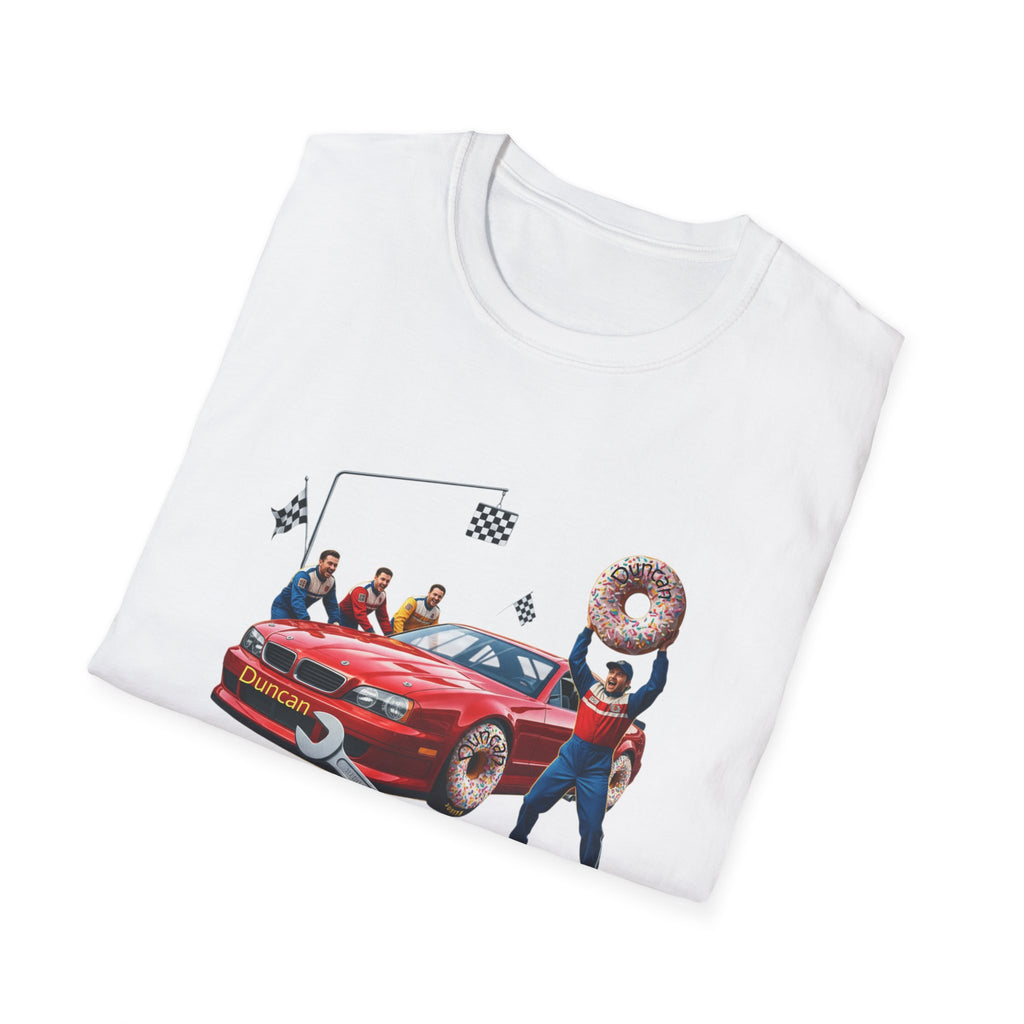 Duncan Misunderstood the Assignment Nascar T-Shirt | Funny Car Donut Racing Design