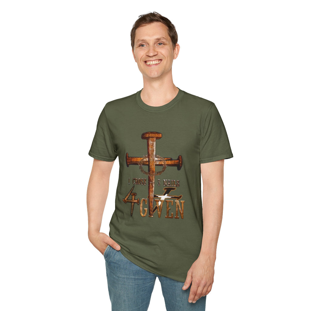4 Given Cross Nails T‑Shirt — Rustic Christian Faith Tee (I Choose 3 Nails 2 Nails)