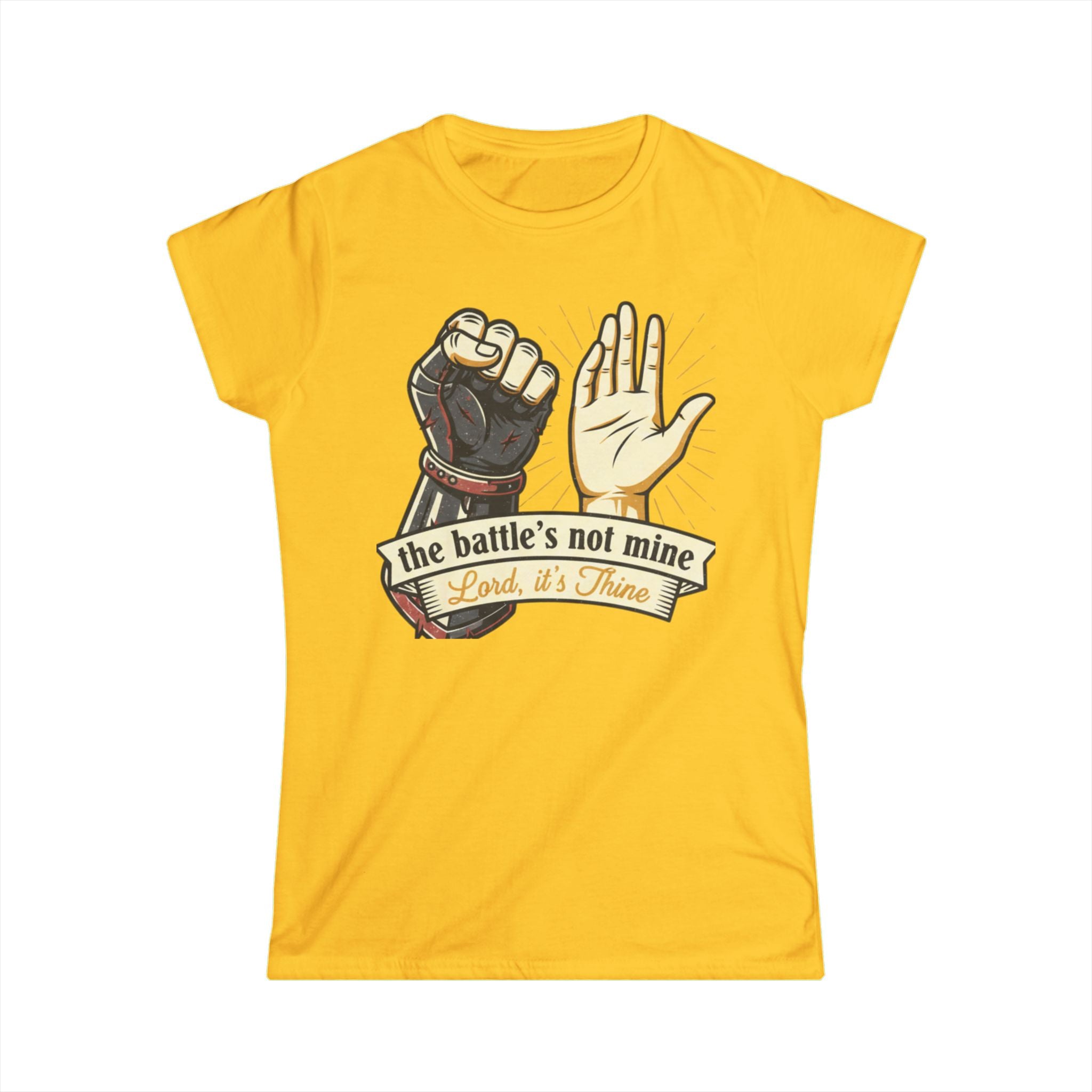 The Battle's Not Mine Women's Softstyle Tee