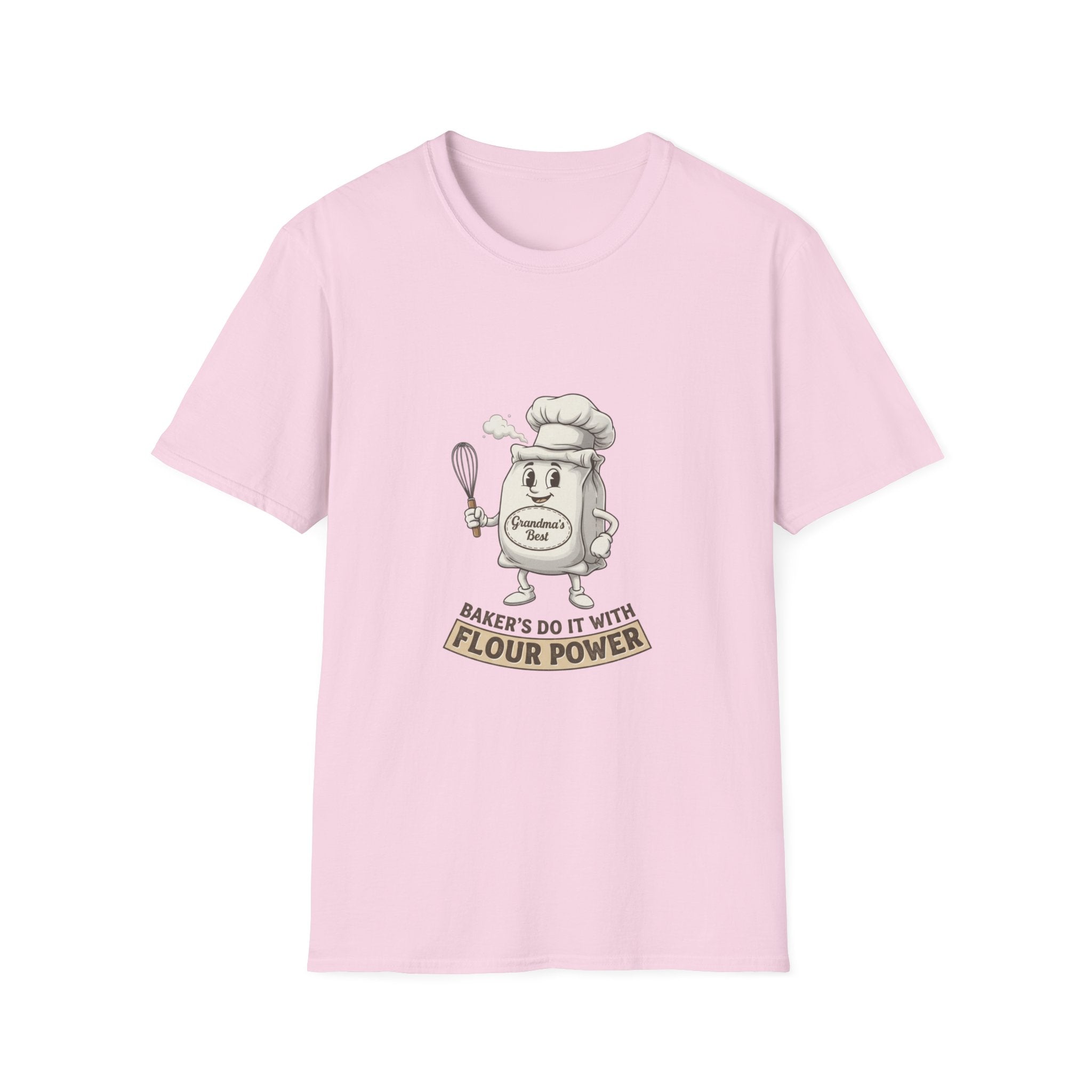 Bakers Do It With Flour Power T-Shirt — Funny Baking Chef Tee