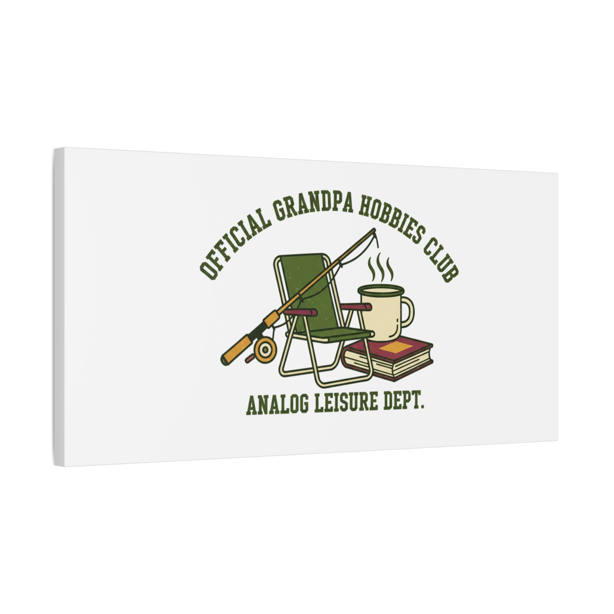 Analog Leisure Dept. Fishing Graphic Canvas | Grandpa Core, Retro Wildlife