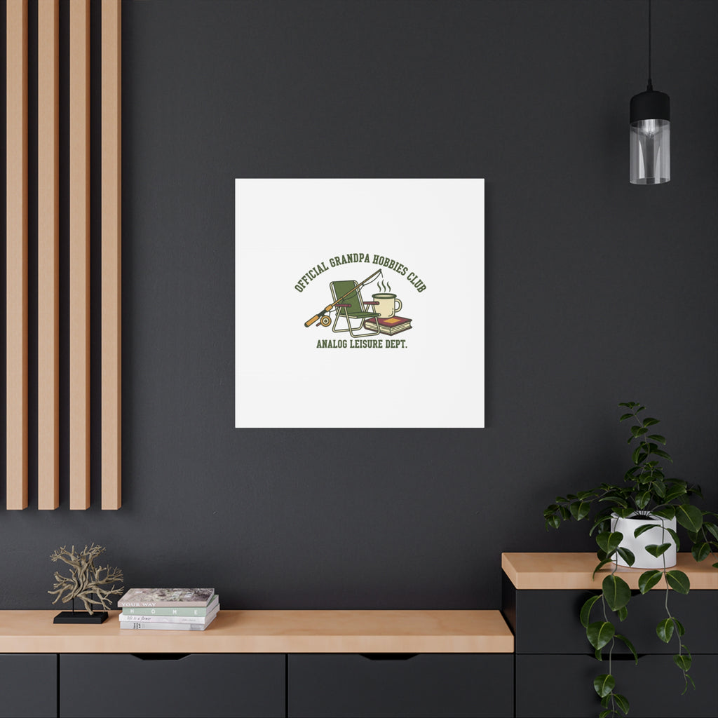 Analog Leisure Dept. Fishing Graphic Canvas | Grandpa Core, Retro Wildlife