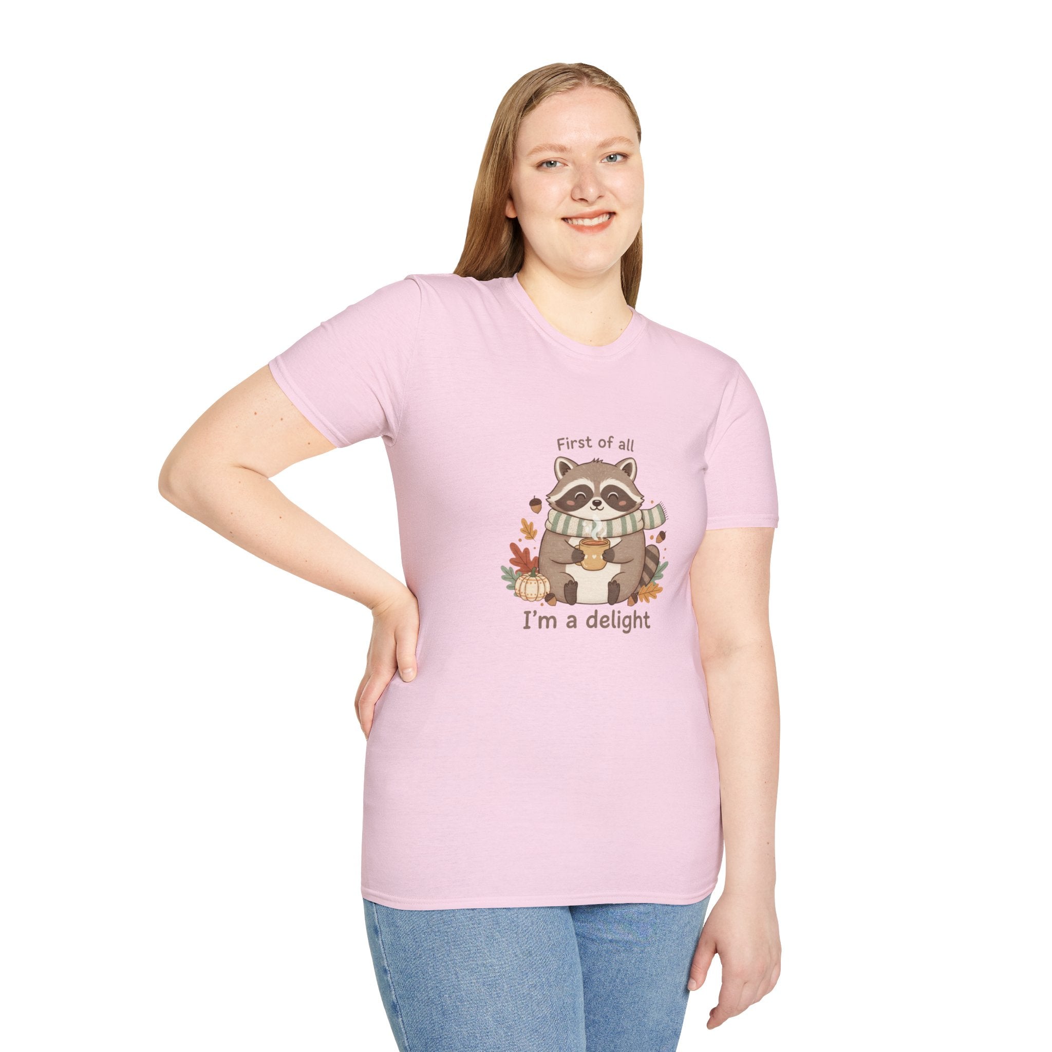 Cozy Raccoon Autumn Shirt | I'm a delight tee