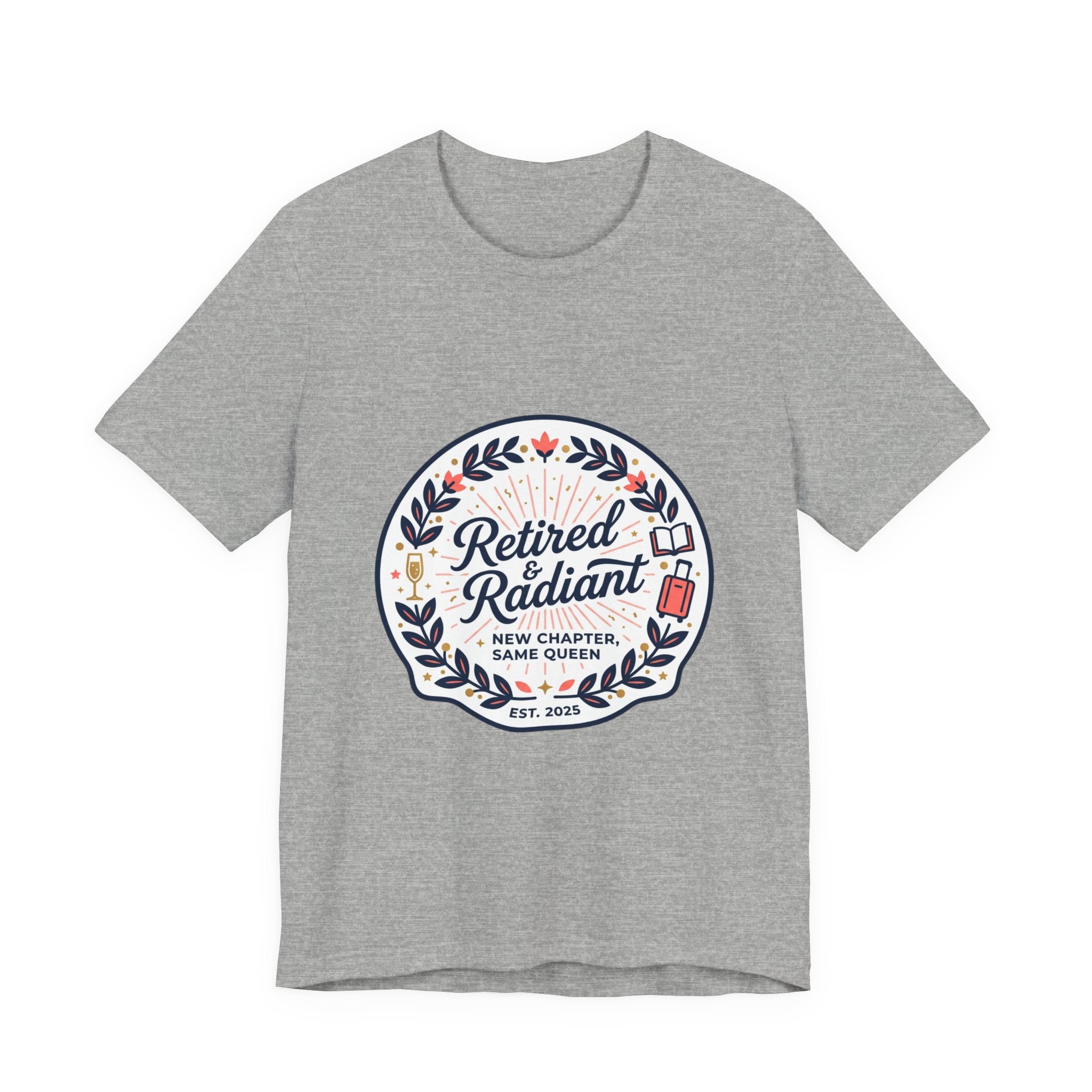 Retired & Radiant Tee | retirement gifts for women, personalized retirement gifts