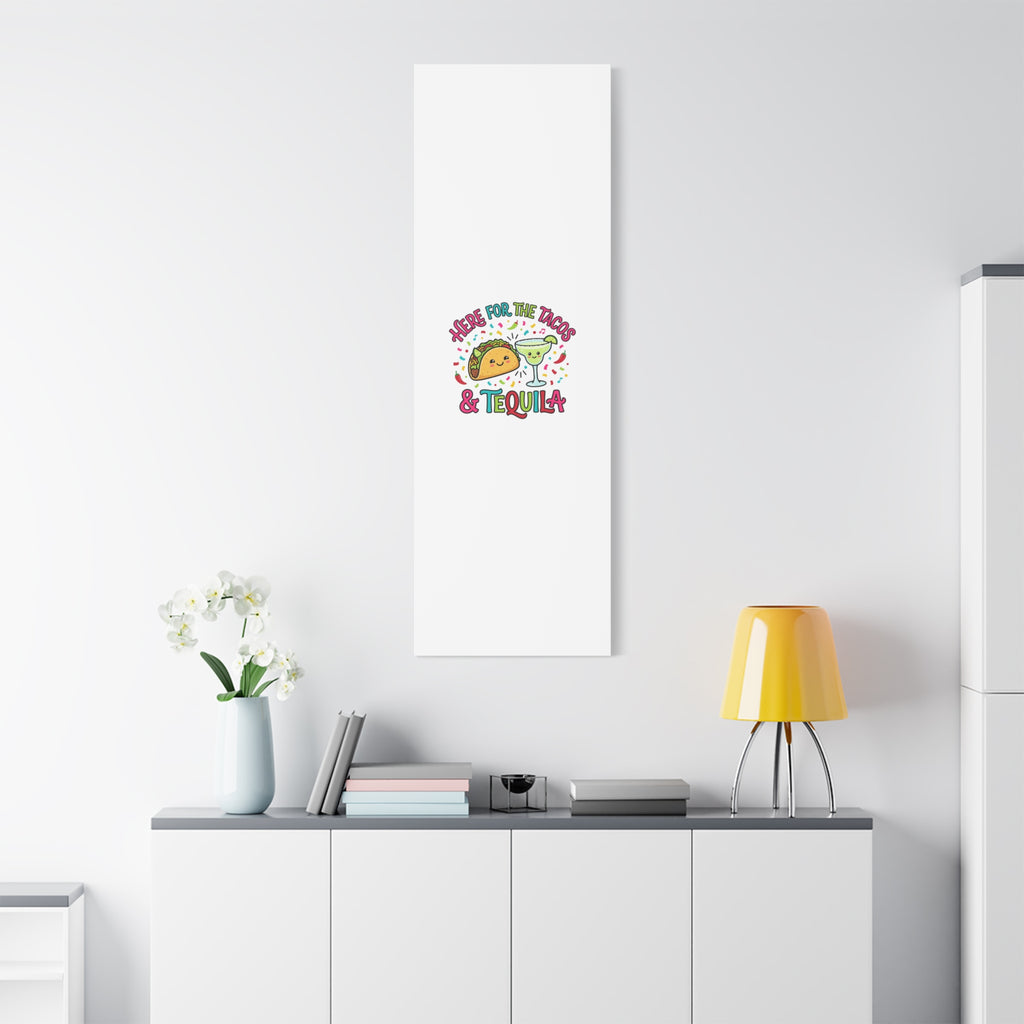 Here for the Tacos & Tequila Canvas | Cinco de Mayo fiesta decor
